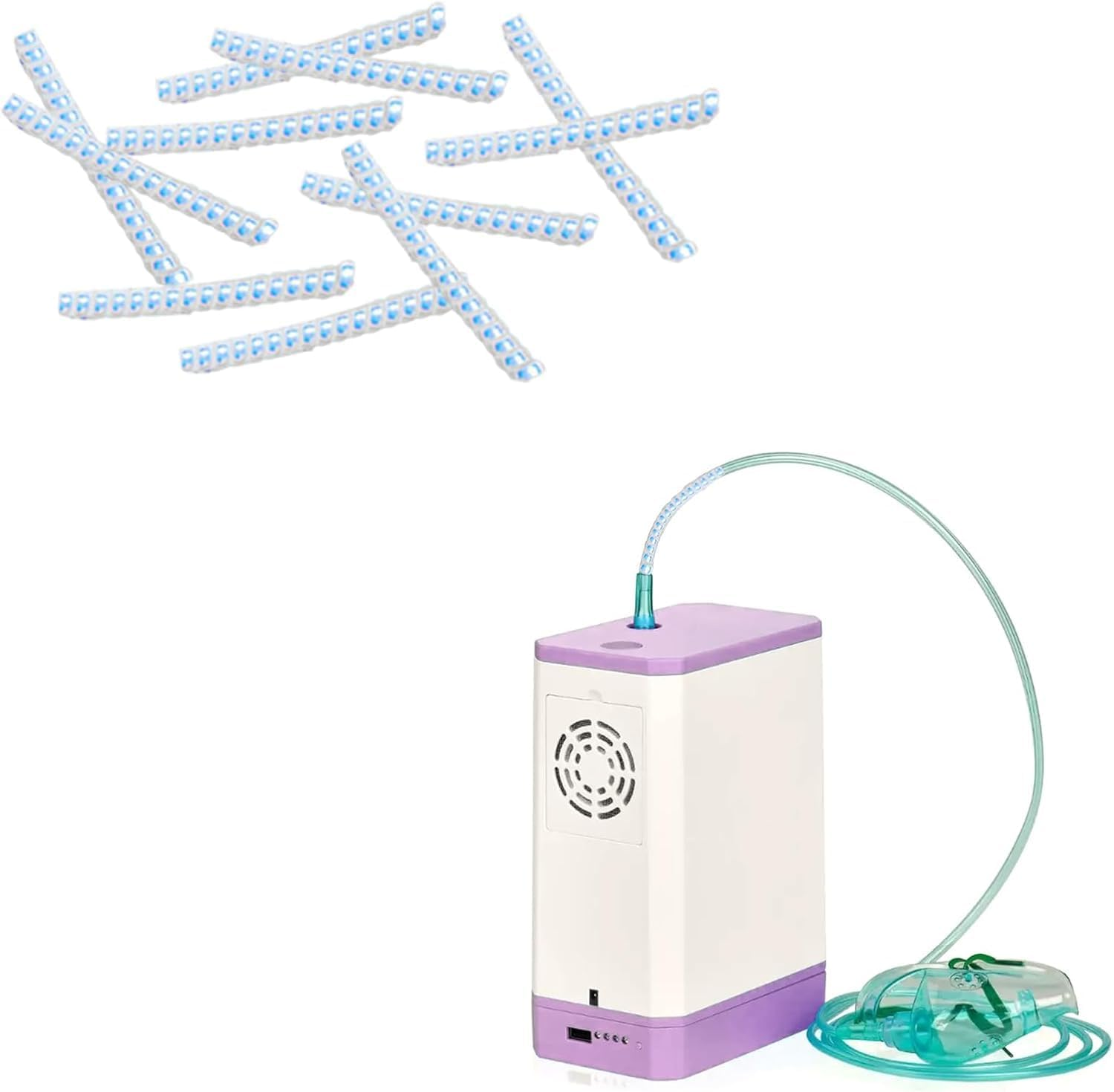 10 Pcs Oxygen Tube Support,Crimp Straightener for Oxygen Hose Supports,Keep Oxygen Hose from Kinking Compatible with Oxygen Concentrator, Portable Oxygen Hose Nasal Cannula Oxygen Tubing Accessories image number 4