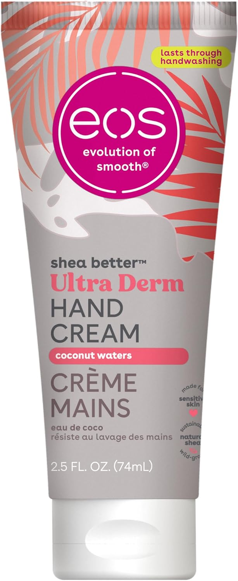 Eos Shea Better Hand Cream - Coconut Hand Lotion and Skin Care | Instant Hydration + Lasting Protection | 2.5 Oz image number 5