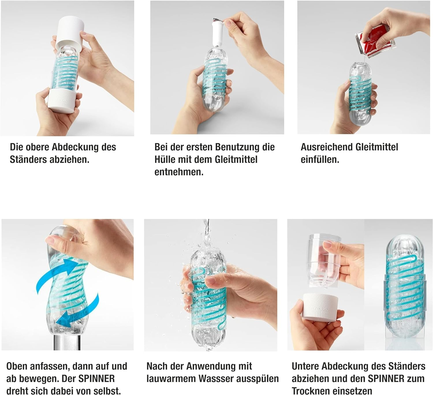 TENGA Spinner Cup Men Masturbator, Reusable Spiral Motion and Intimate Pleasure Device Male Masturber, SPN-003 SHELL image number 1