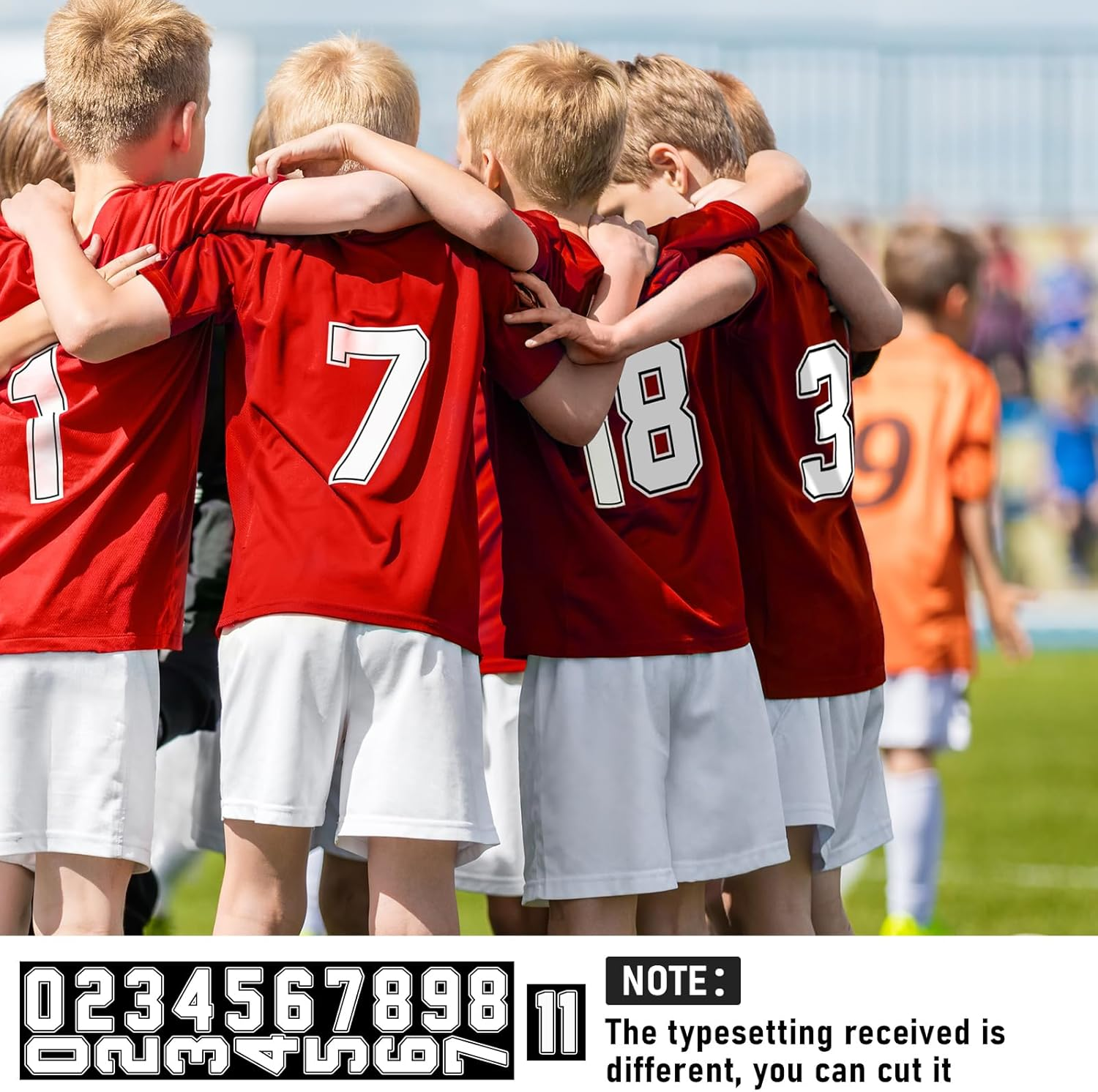 190 Pcs Iron on Letters Iron on Numbers Alphabets Fabric Stickers 8 Inch and 3 Inch Number Patches 2'' Heat Transfer Letters for Clothing DIY Crafts Sports Team Uniform(Border Style,White)