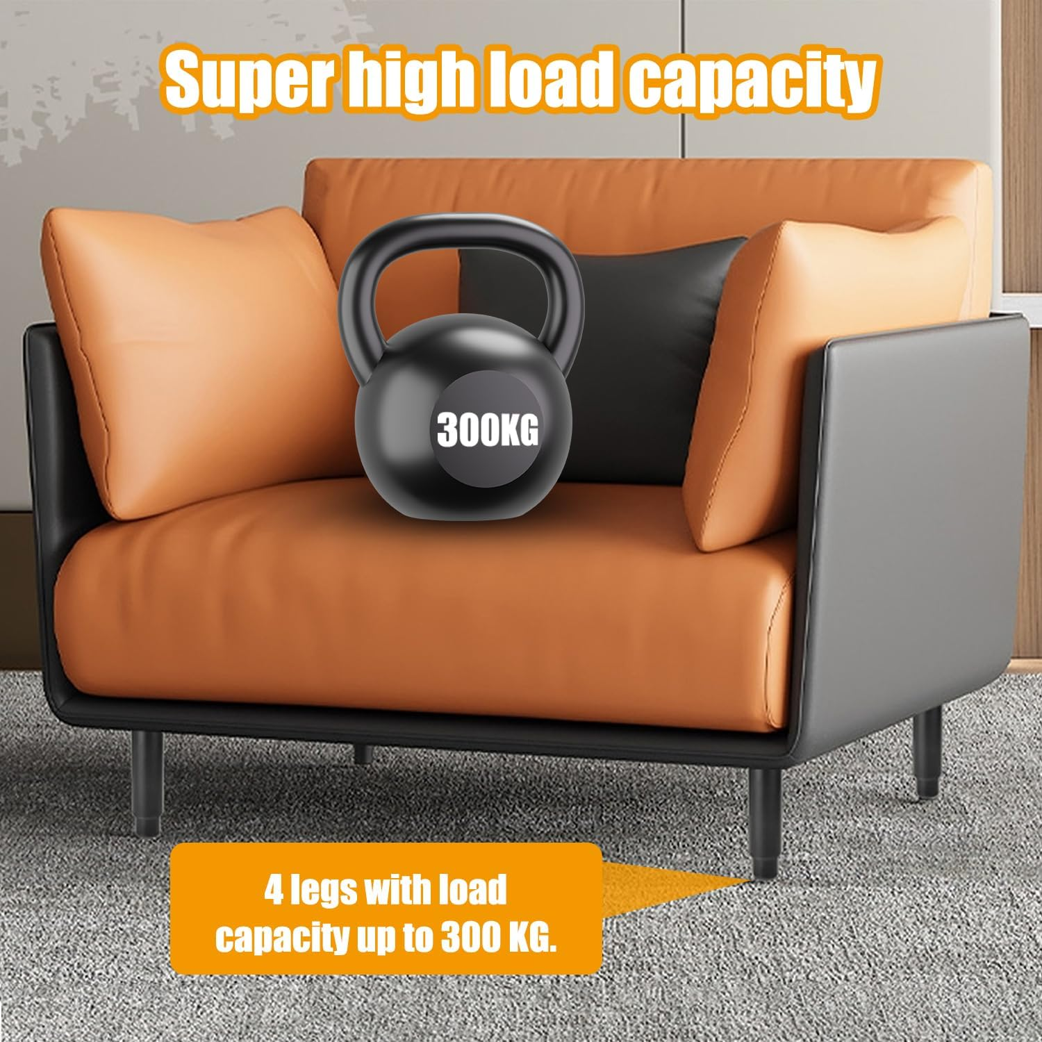 EDINNO Adjustable Furniture Legs, 4 Pcs Retractable 12-18 Cm Adjustable Metal Furniture Legs, Table Legs with 18 Screws, Modern Metal Sofa Legs, Suitable for Kitchen, Sofa, Table, Chair, Household image number 5