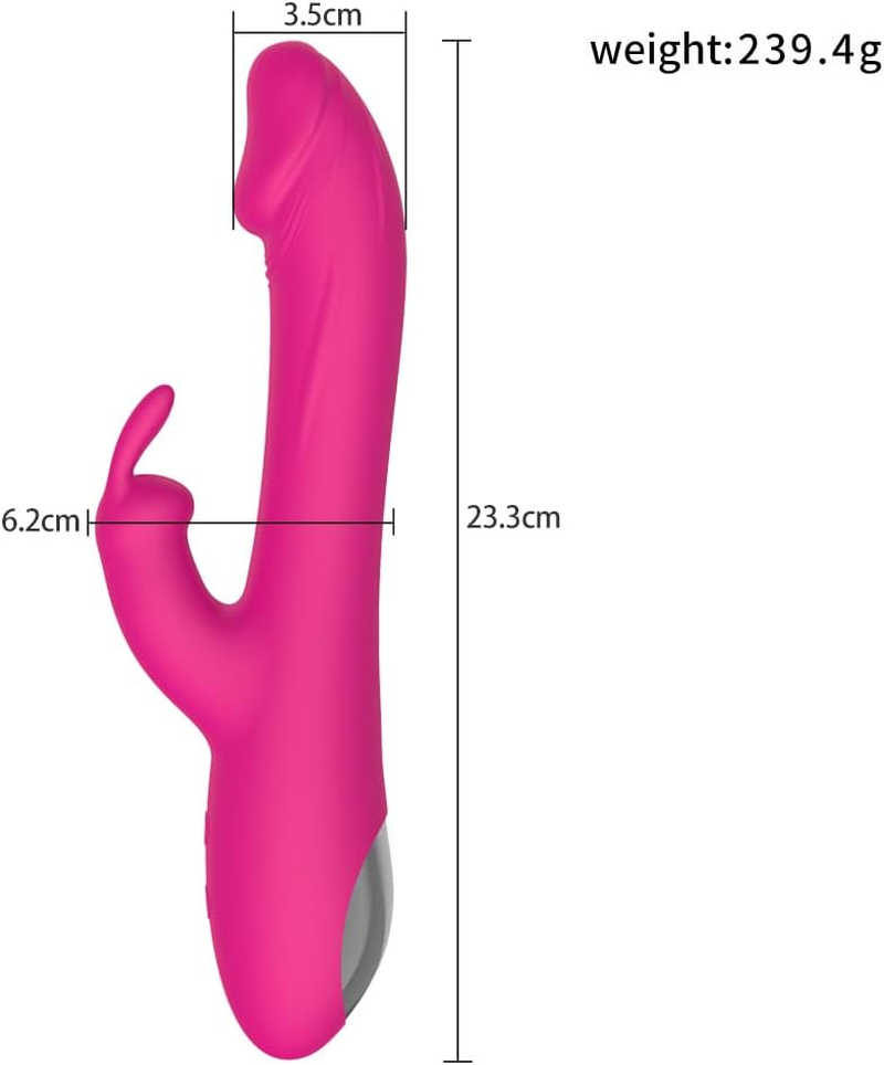 10 Frequency Rabbit Toys Rechargeable Adult Toys Adult Sensory Toys for Women - Female Sex Pleasure Devices Purple Powerful Tongue and Licking G Toys for Female Couples Panty Stimulation