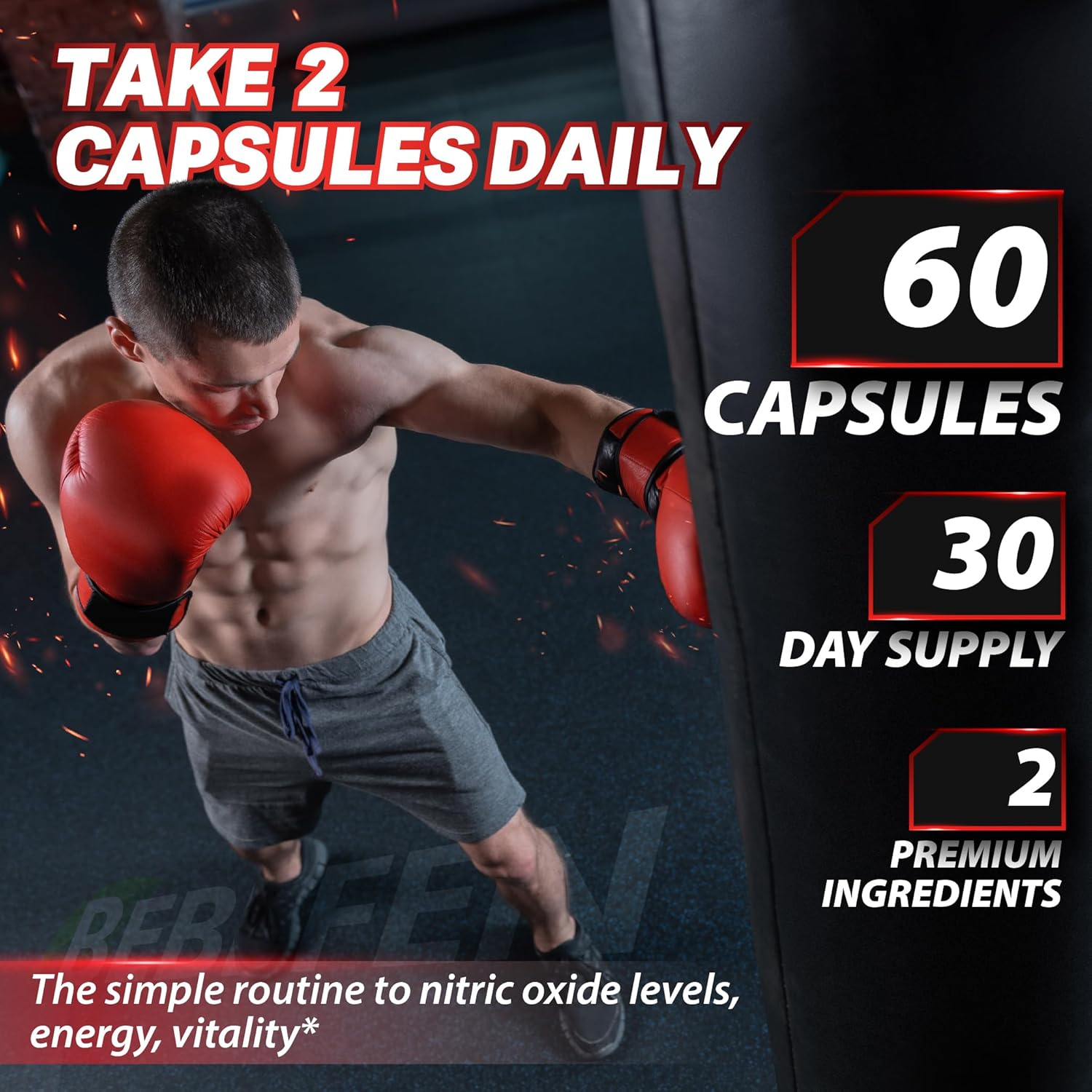 L-Arginine Hcl 1000 Mg + L-Ornithine Hcl 500 Mg &ndash; 60 Vegetarian Capsules &ndash; Supports Healthy Circulation image number 3