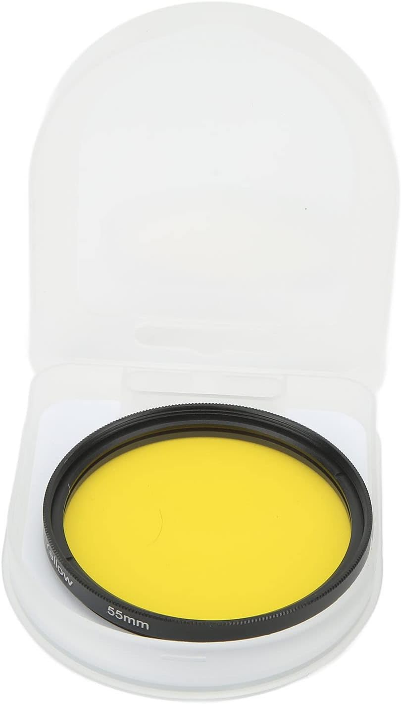 Cryfokt 55Mm Premium Full Color Lens Filter for Camera High Definition Photograph Filter with Storage Box (Yellow) - Fld image number 6