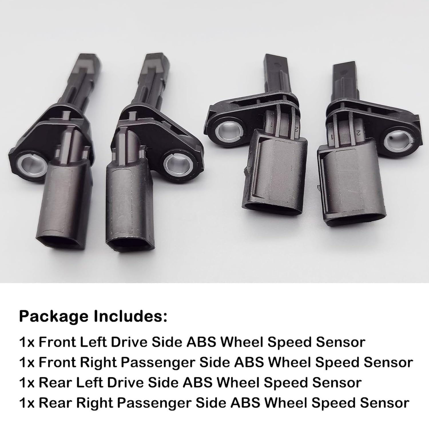ABS Wheel Speed Sensor - Front Rear Left & Right Location,Compatible with Volkswagen VW Passat Jetta Tiguan Beetle GTI EOS Golf CC, Audi A3 TT 2006-2018,Replaces ALS467 ALS430 Als469,Pack of 4