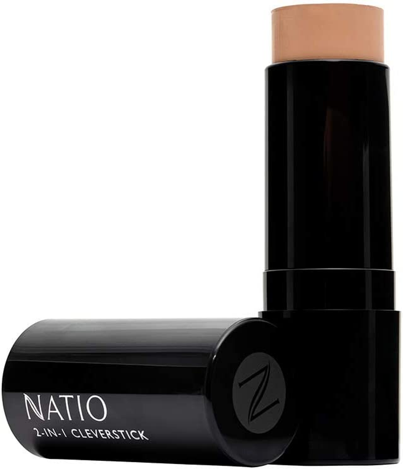 Natio Australia Cleverstick 2-In-1 - Natural 15G - Full Coverage Cream Stick Foundation - Natural Finish, Formulated with Coconut Oil & Kaolin Clay, Cruelty Free image number 3