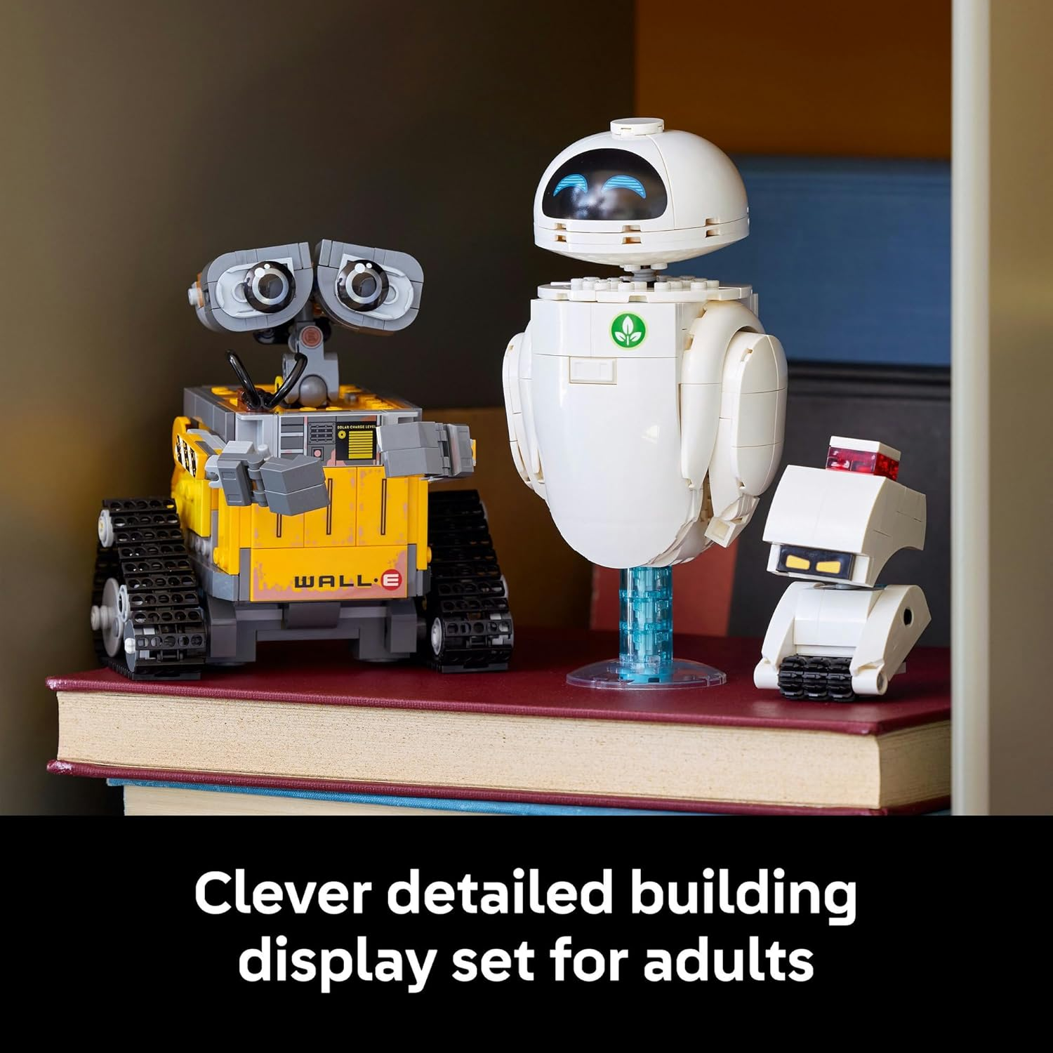 LEGO&reg; ǀ Disney and Pixar Wall-E and EVE 43279 Animated Film Fantasy Buildable Kit, Fun Couples&rsquo; Activity for Date Night, Makes a Creative Toy-Giving Idea for Adult Building Fans of the Characters image number 1