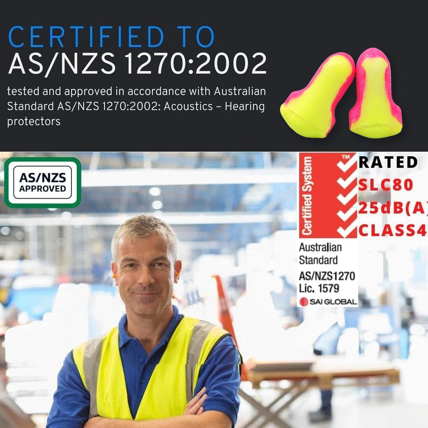 Honeywell Disposable Foam Earplugs,Soft Earplugs Foam for Sleeping Travel Safety Study Noise,(Contains 25 Single Bags) image number 2