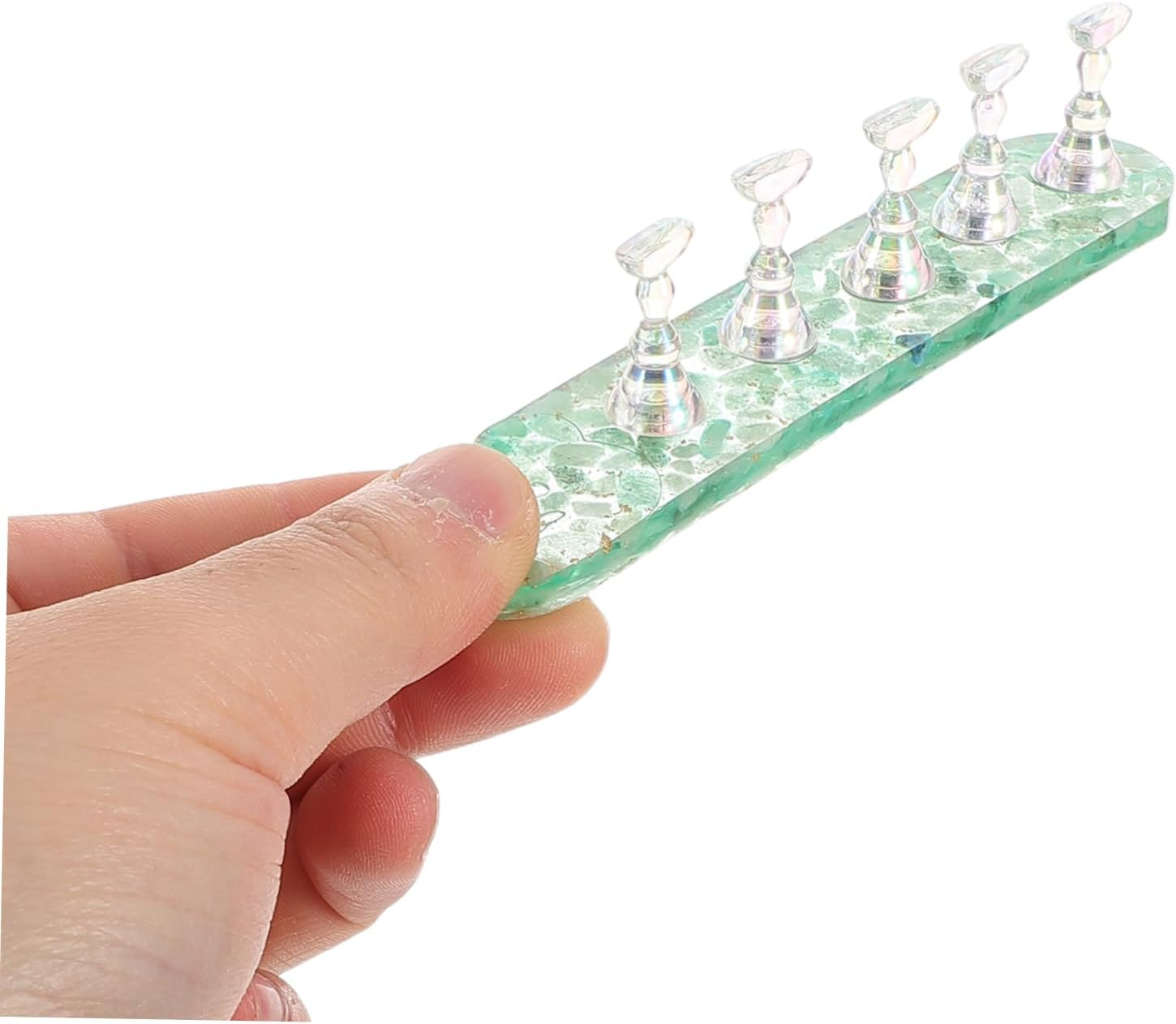 LOLIPPYY Nail Practice Holder Stand for False Fingernails Durable Portable DIY Fingernail Art Training Tool for Home and Salon Use Compact Lightweight Design for Beginners and Professionals image number 4