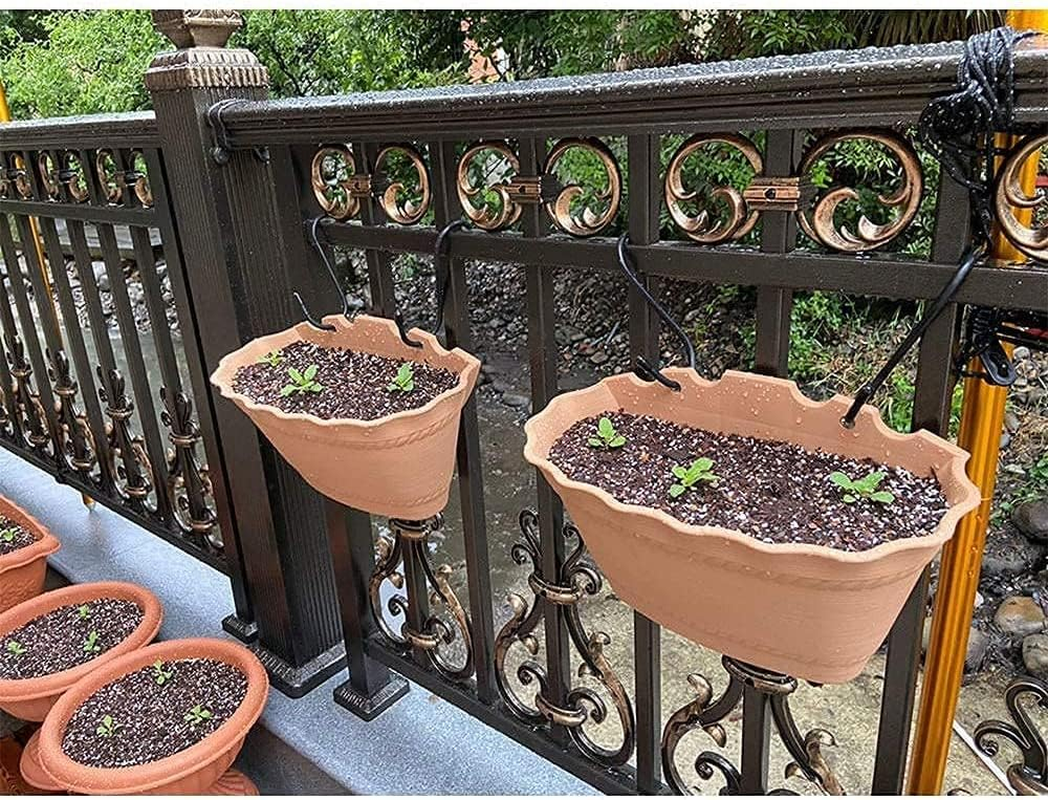 6 Inch Heavy Duty S Hooks,Large Vinyl Coated S Hooks for Hanging Plants，6 Pack 7Mm Thickness Black Rubber Coated S Hooks Non Slip Metal Hook for Hanging Closet,Garden,Bird Feeders (Black) image number 4