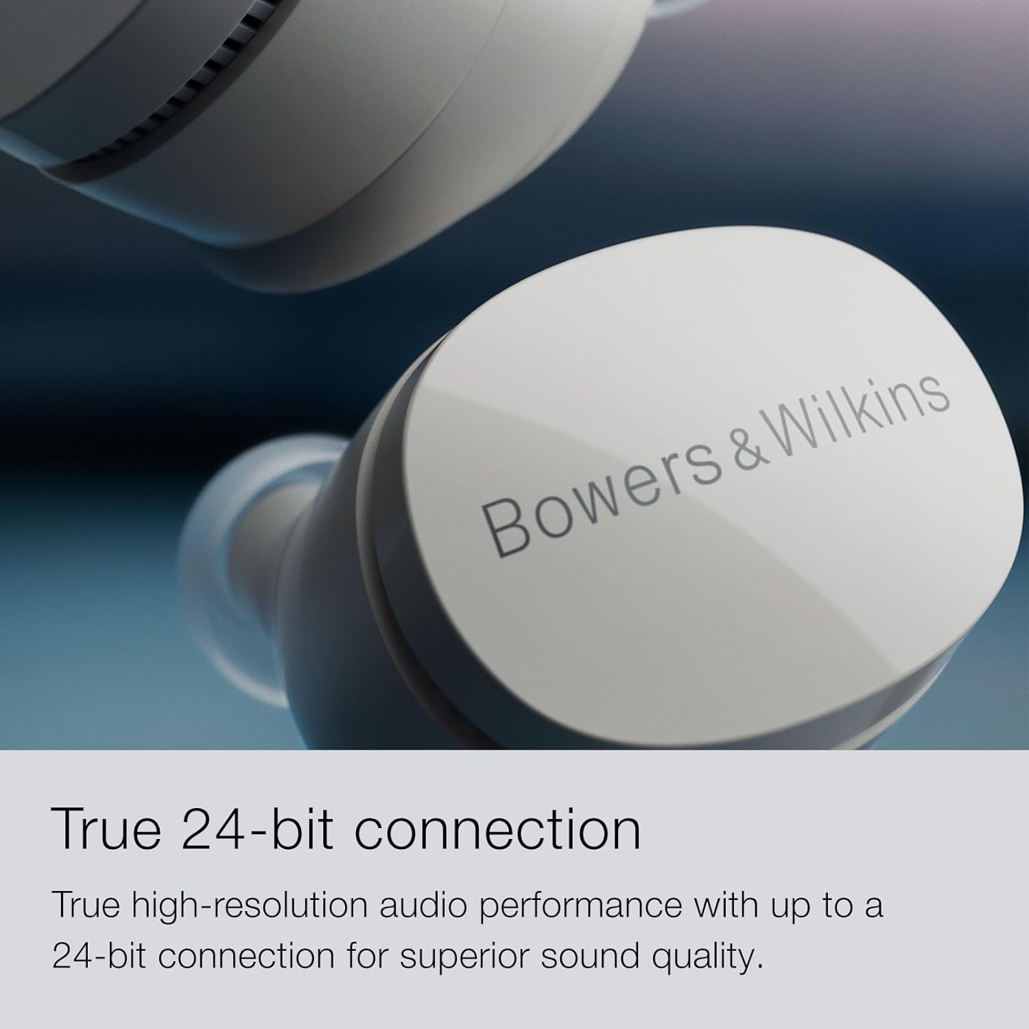 Bowers & Wilkins Pi6 Wireless Earbuds (Cloud Grey), In-Ear Bluetooth Earphones with Aptx Adaptive & 12Mm Drivers, Bespoke Active Noise Cancelling Earbuds, 3 Built-In Mics, 15-Min Quick Charging image number 4