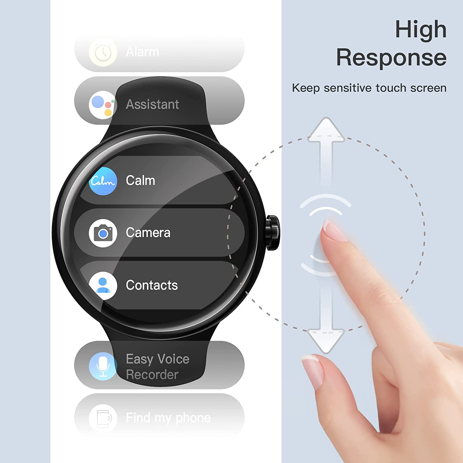 Jetech Screen Protector for Google Pixel Watch 4/3 / 2/1 41Mm, Anti-Scratch Self-Healing Soft TPU Film, HD Clear, 6-Pack image number 4