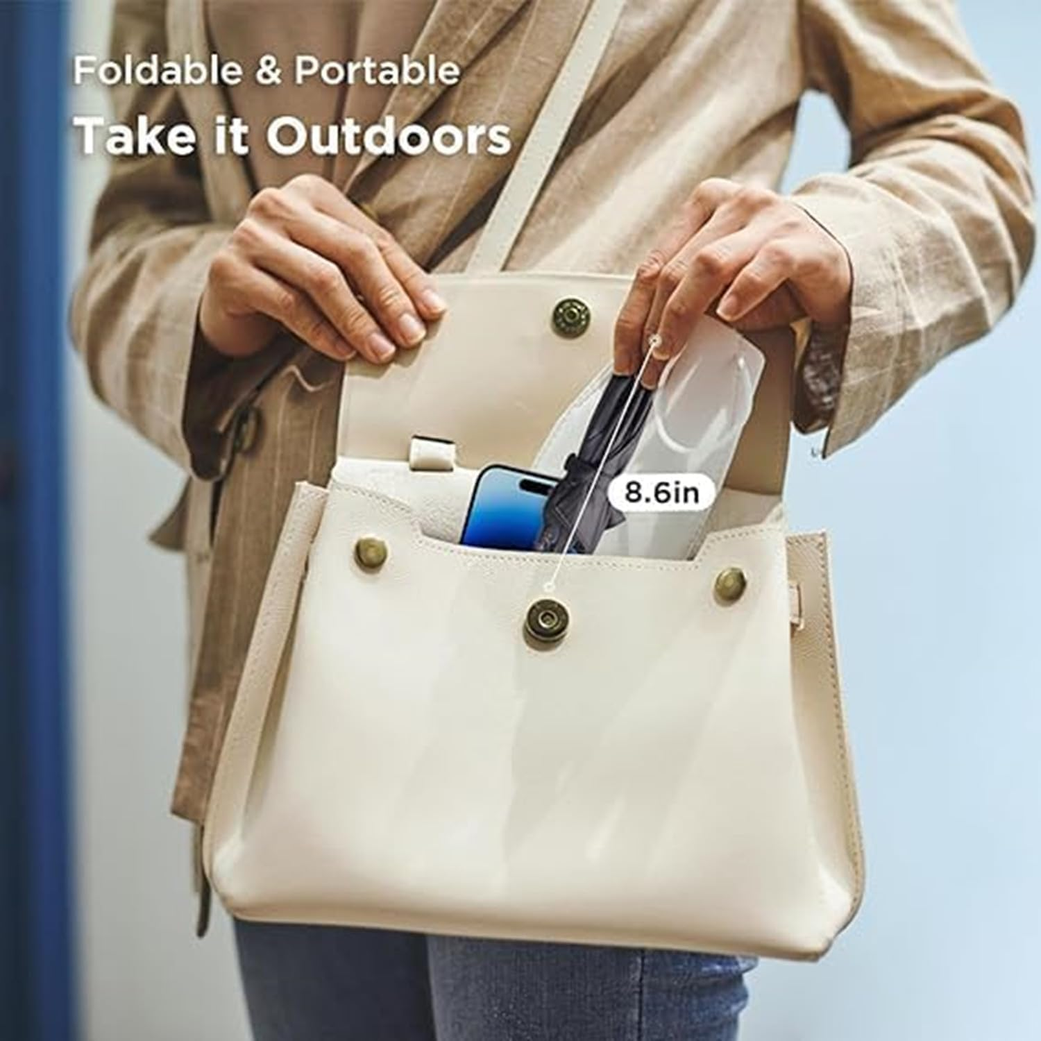 Coehaopike Magnetic Phone Sunshade Umbrella,360&deg; Flexible Phone Umbrella Suction Cup Stand,Mini Cellphone Shield Suction Cup,Helps Reduce Phone Overheating and Screen Reflection - Pink image number 6