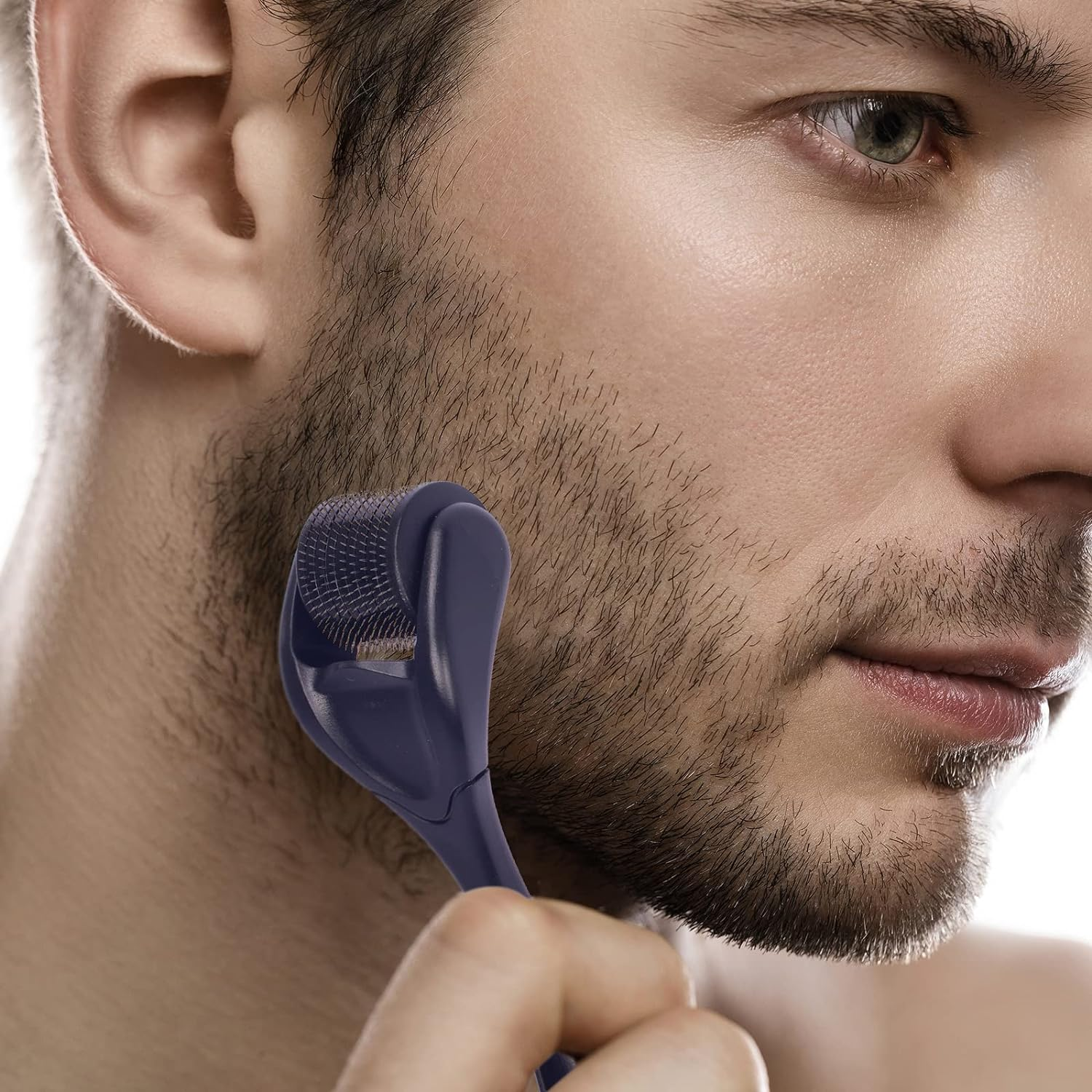 Derma Roller 540 Stainless Steel Black Microneedling Roller MOOKARDILANE 0.25Mm Facial Skin Care Home Use for Face Care Beauty Massage Tools image number 1