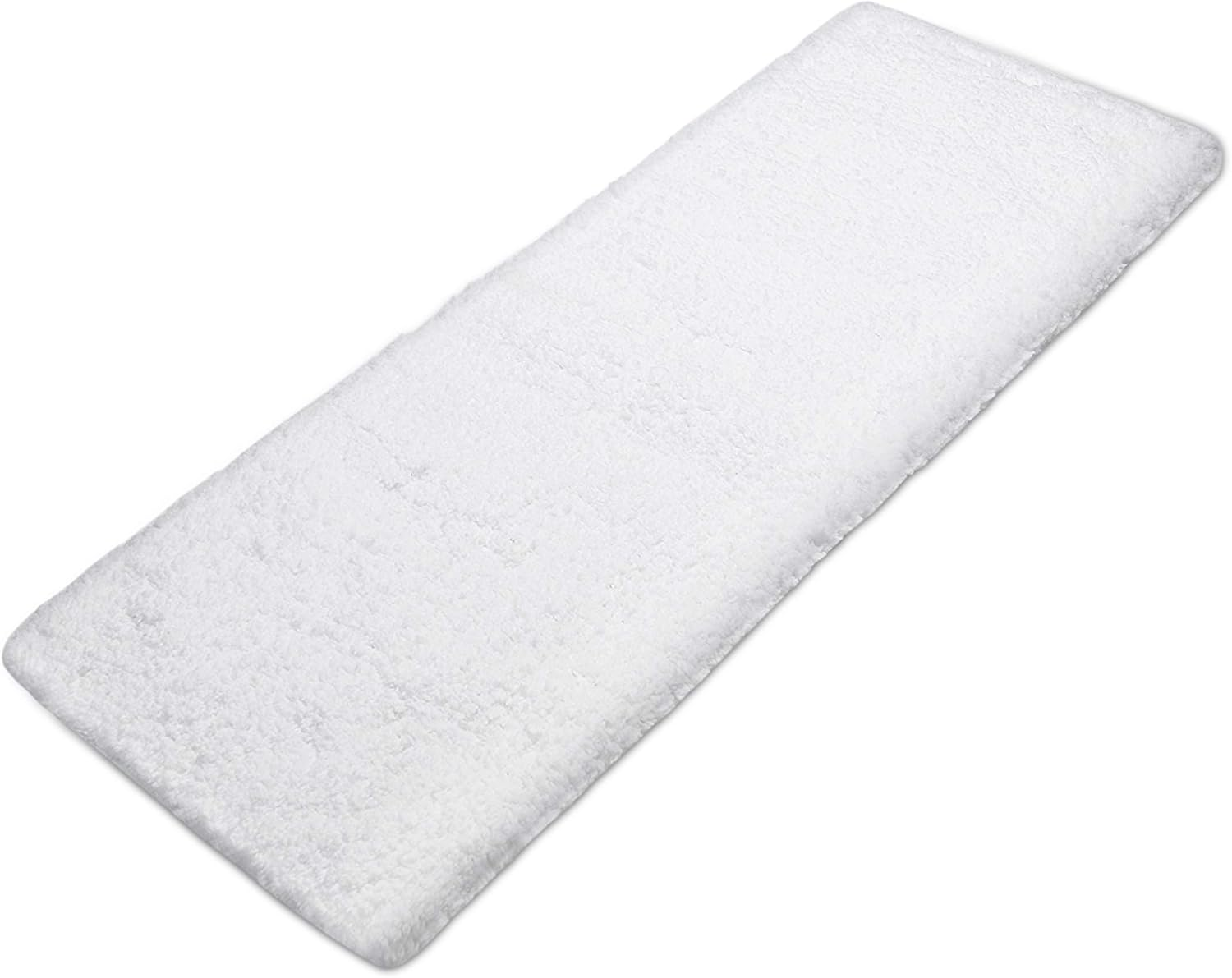 Sheepping Bath Rug Runner White Absorbent Long Bath Mat for Bathroom - Washable Non Slip Bath Mat Decorative Floor Mats Carpet for Bathroom - 59 X 20 Inch image number 4