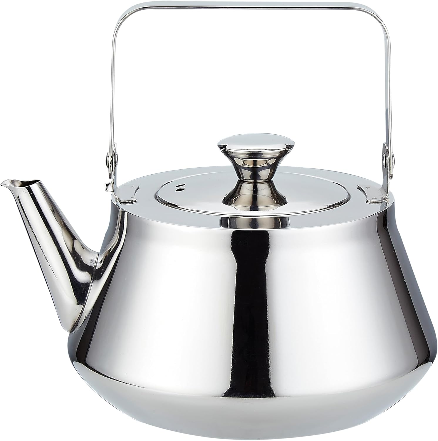 SANQIAHOME Stainless Steel Teapot with Removeable Infuser 2000Ml Thickened Mirror Polished Stovetop Tea Maker for Herbal and Infusion