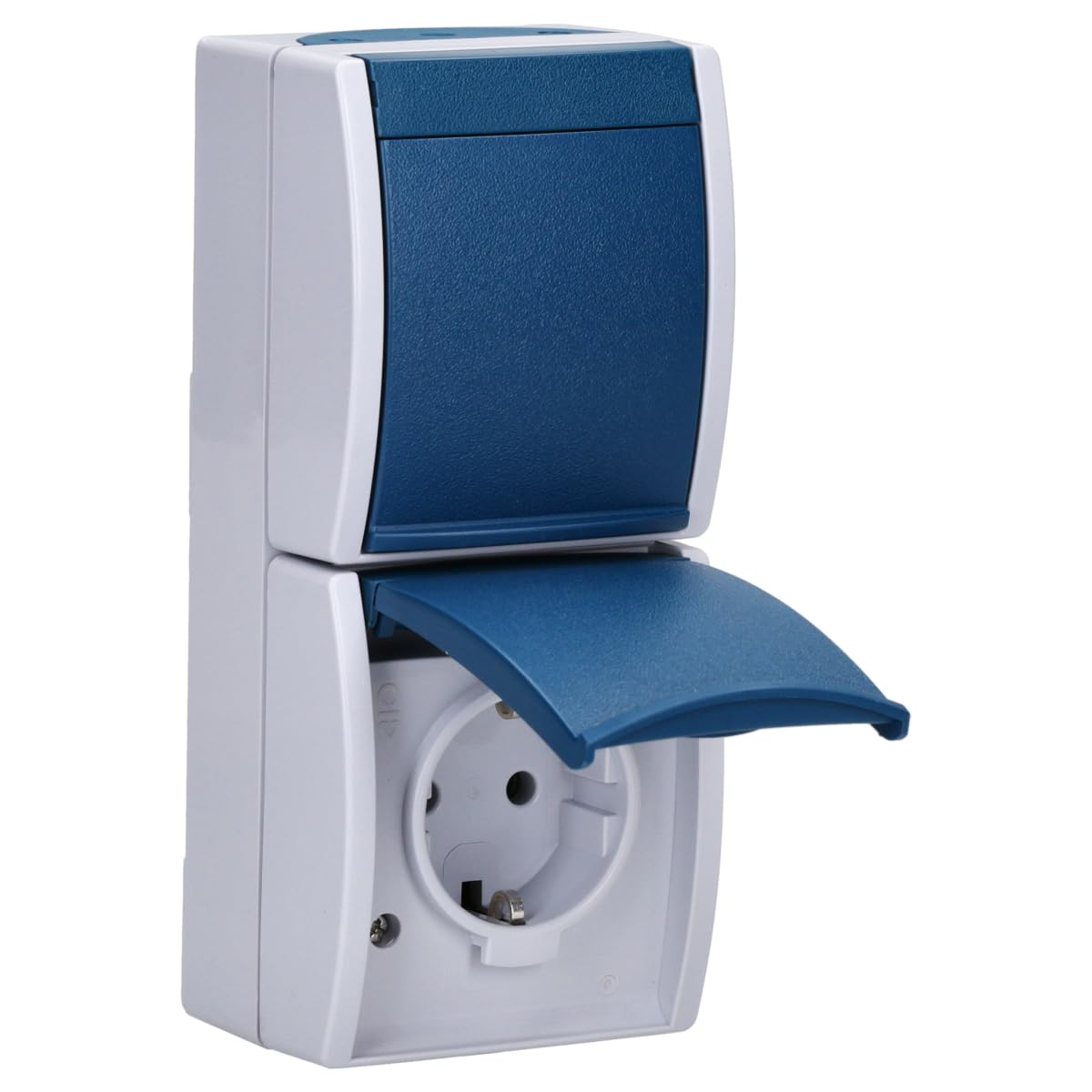 Busch-Jaeger 20-02 EW-53 Schuko Socket, Vertical Mounting