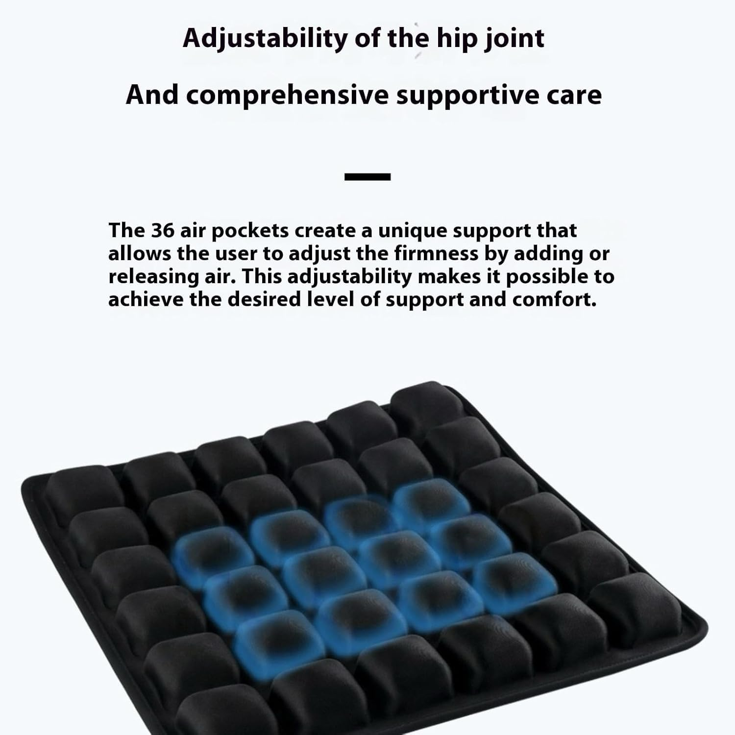 Travel Seat Cushion for Airplane Seat Cushion for Long Flights,Portable Inflatable 3D Air Cell Seat Cushions,Ergonomic,For Office & Car,Wheelchair image number 2