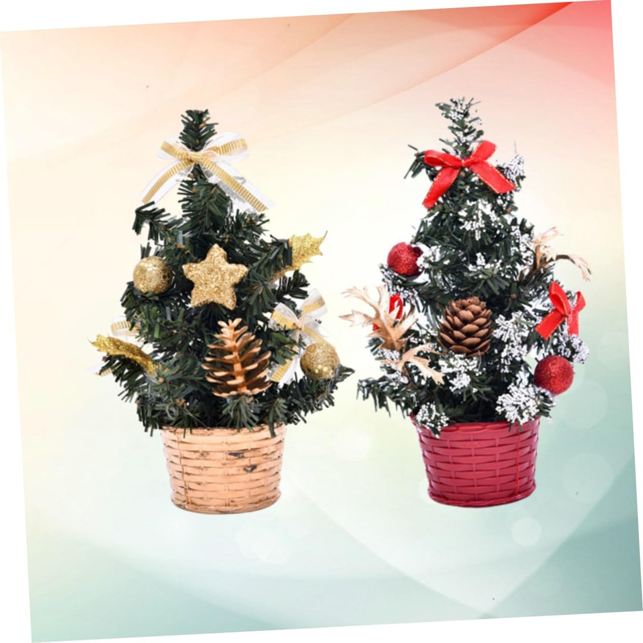 GARVALON Quality Material Christmas Tree Model Lifelike Xmas Tree Decor Perfect for Christmas Party Decorations image number 3