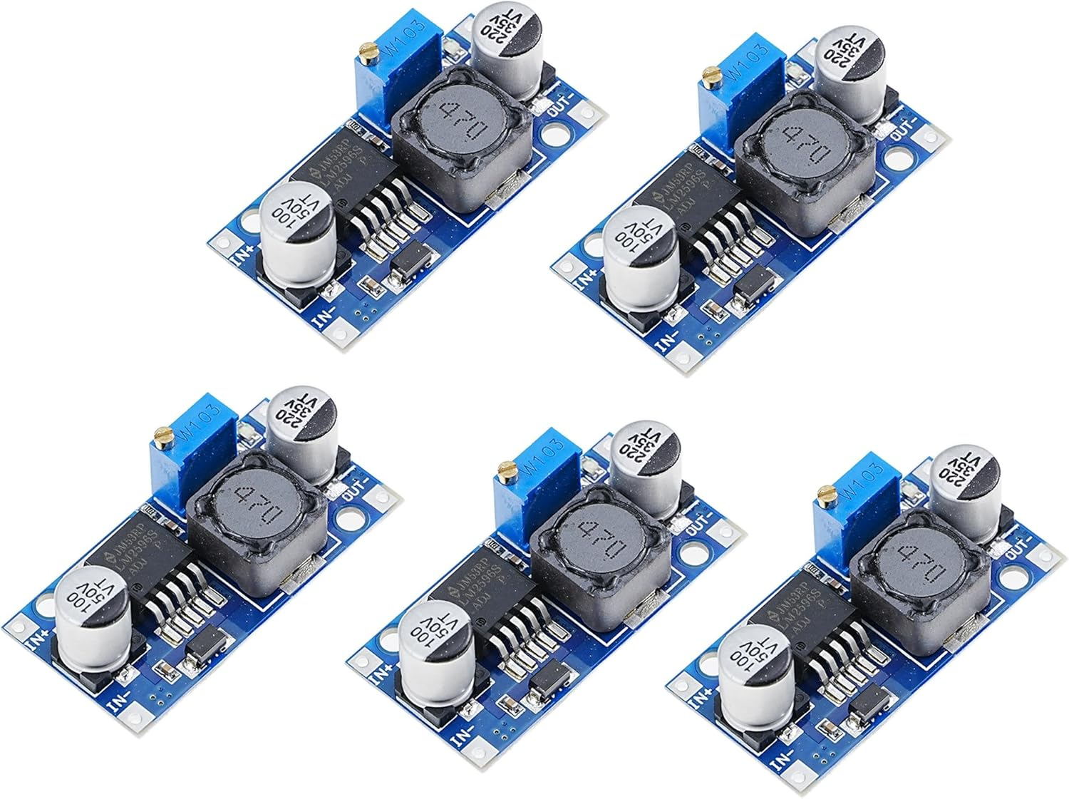 A-DIGISHUO 2Pcs LM2596 Adjustable with Display Buck Module (2Pcs Lm2596S with Display) image number 4