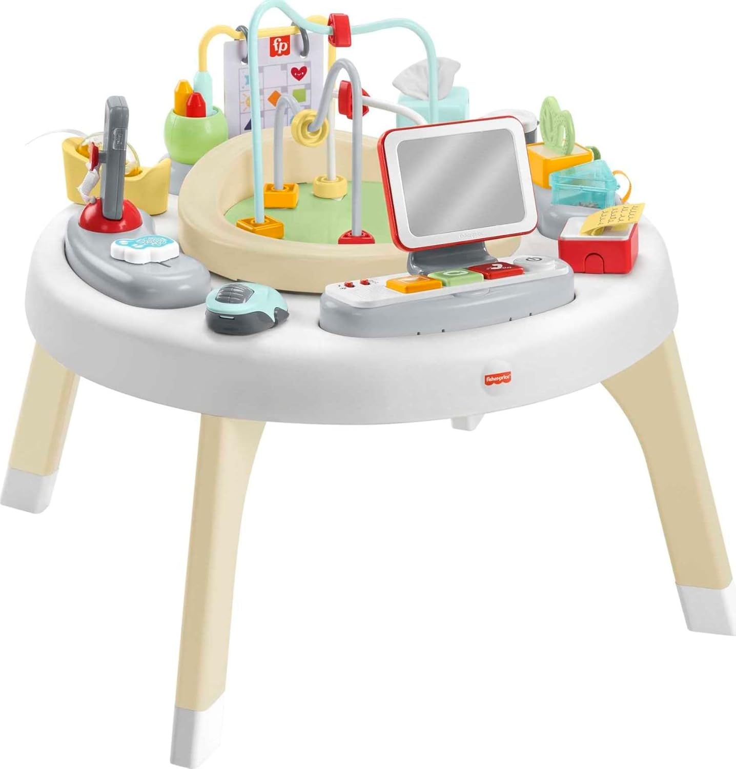 Fisher-Price 2-In-1 like a Boss Activity Center, Baby Entertainer and Play Table with Music Lights and Sounds for Infants and Toddlers, HBM26 image number 5
