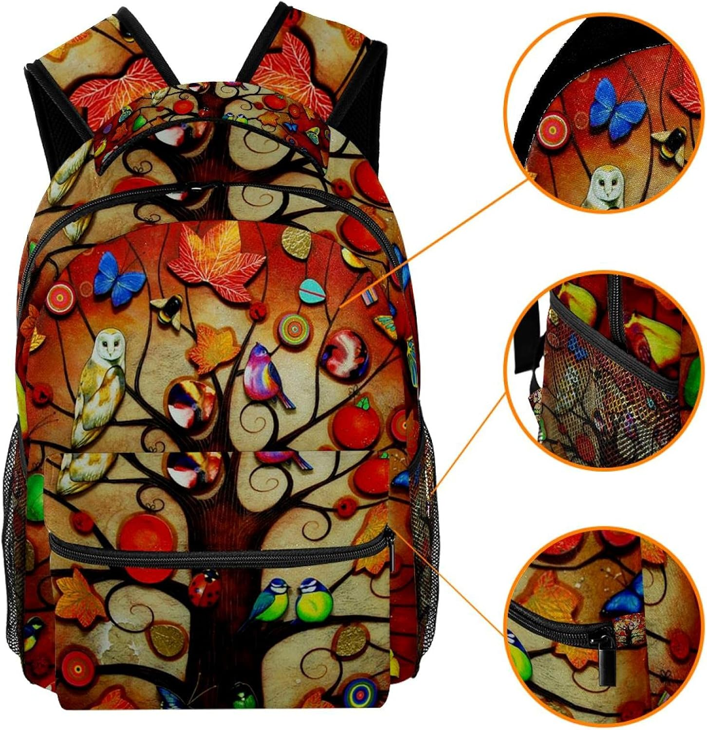 Magic Tree Backpack Students Shoulder Bags Travel Bag College School Tote Backpacks image number 3