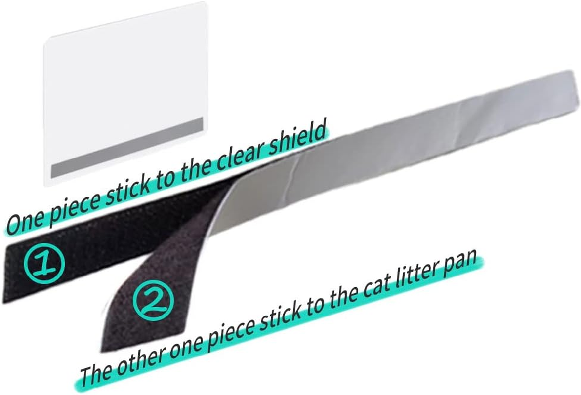 Oncpcare 6 Pack Cat Litter Box Pee Shields, High Side Open Top Kitty Litter Pan Shield - Keep Litter in the Pan, (Litter Box Not Included) image number 5