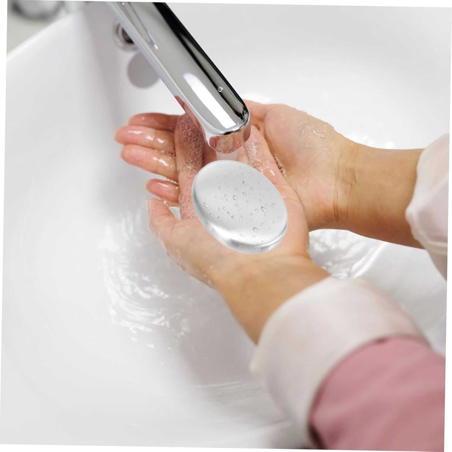 Anneome 2Pcs Stainless Steel Soaps for Odor Removal Metal Odor Absorber Bars Kitchen Home image number 6