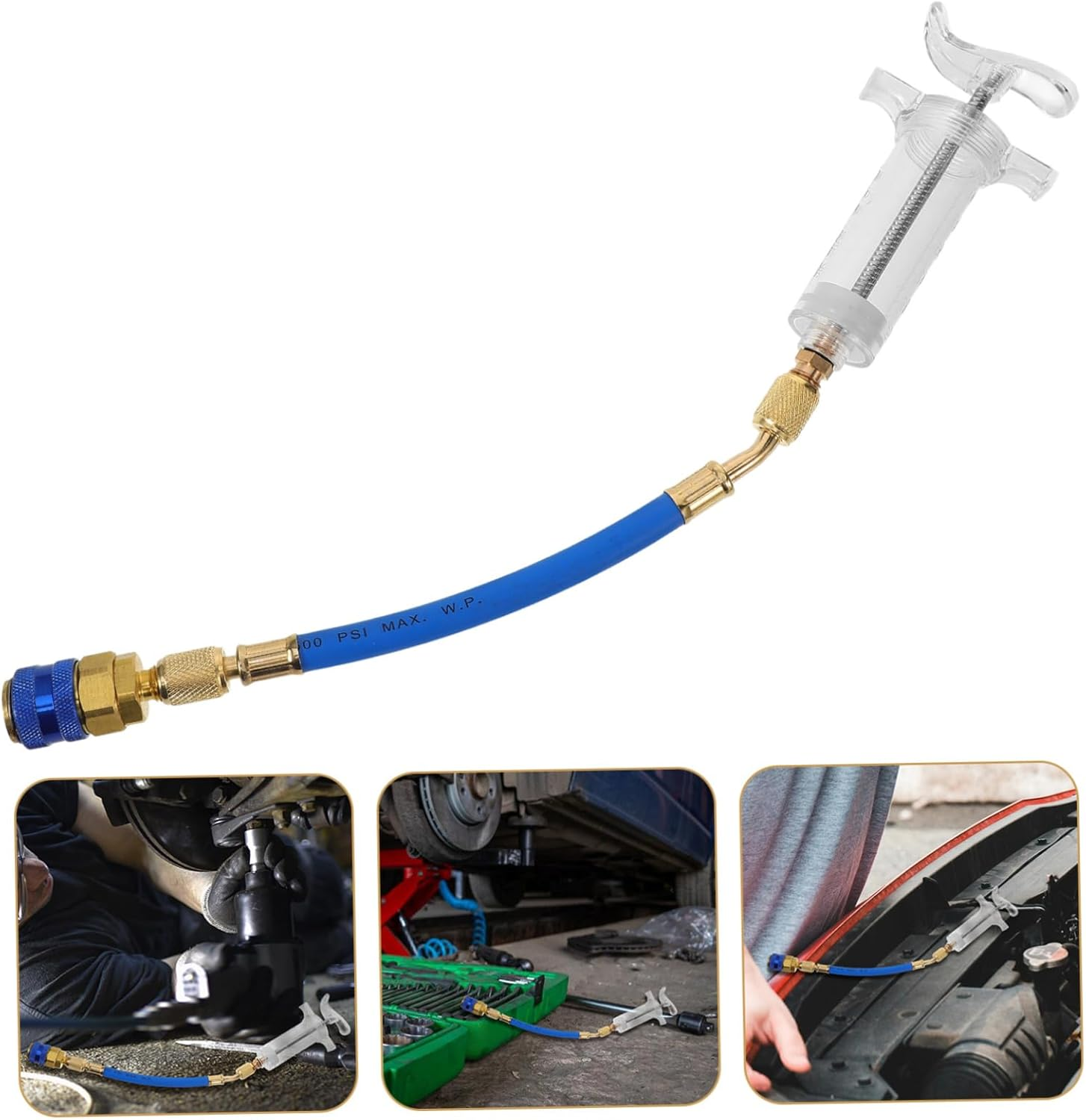 FUNOMOCYA and Dye Injector Kit Coolant Filling Tube Hand Turn Screw Tools for Car Maintenance image number 3