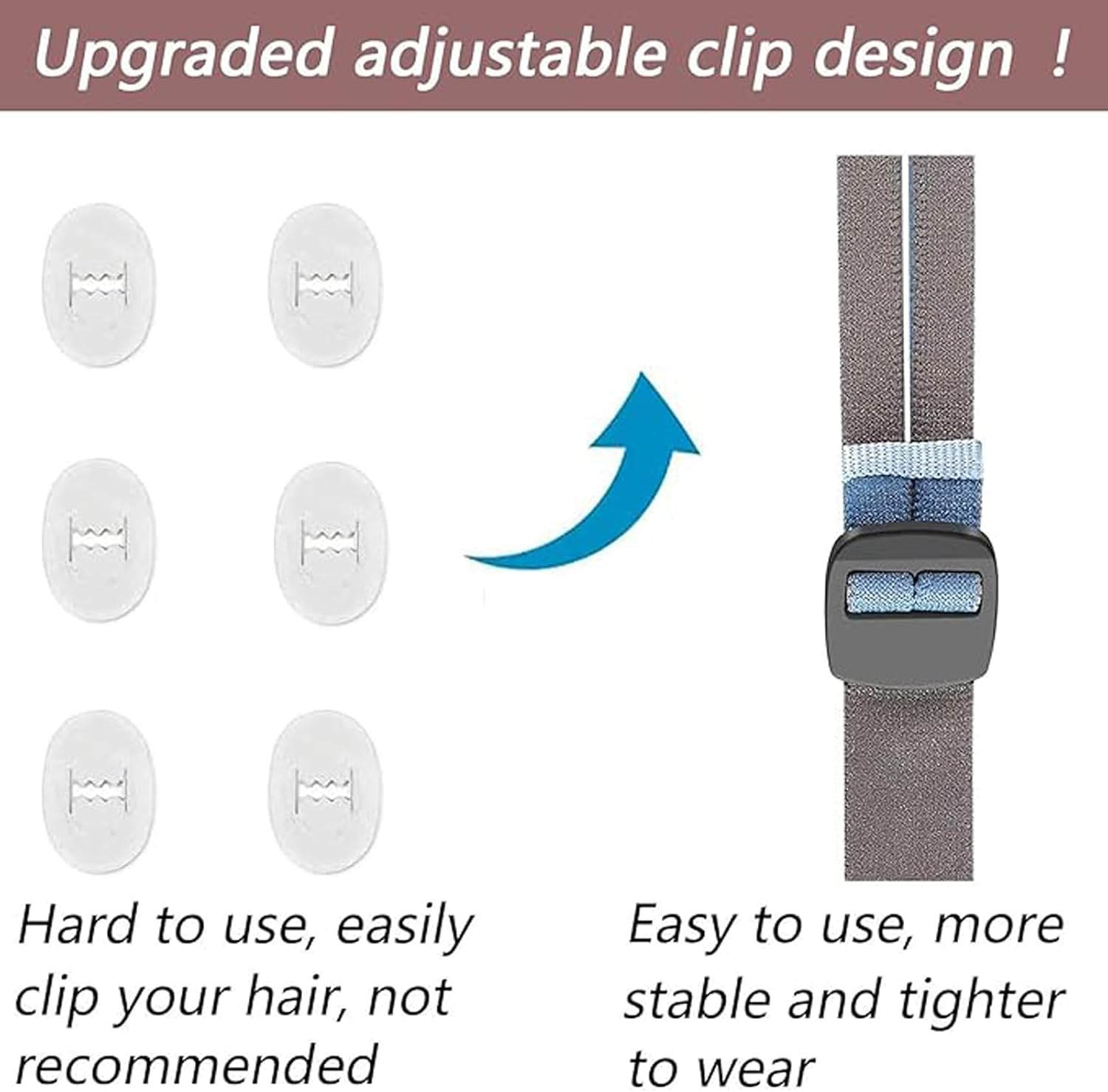 Charlux 2 Pack Advanced Upgraded Headgear Replacement Strap Compatible with Resmed Airfit P10 N30 Fully Adjustable Quick-Fit Premium Elastic Soft Material