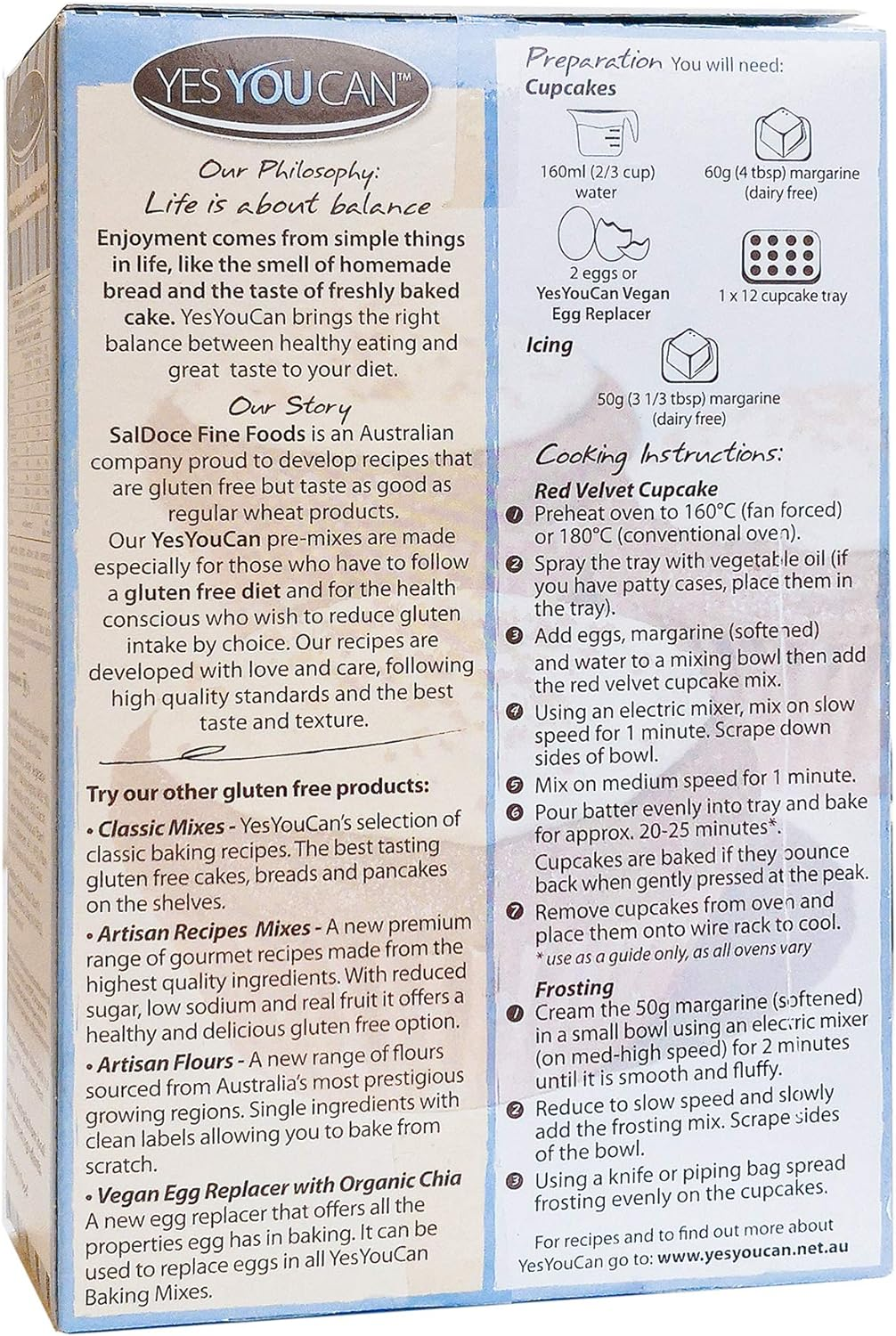 Yes You Can Red Velvet Cupcake Mix 450 G image number 5