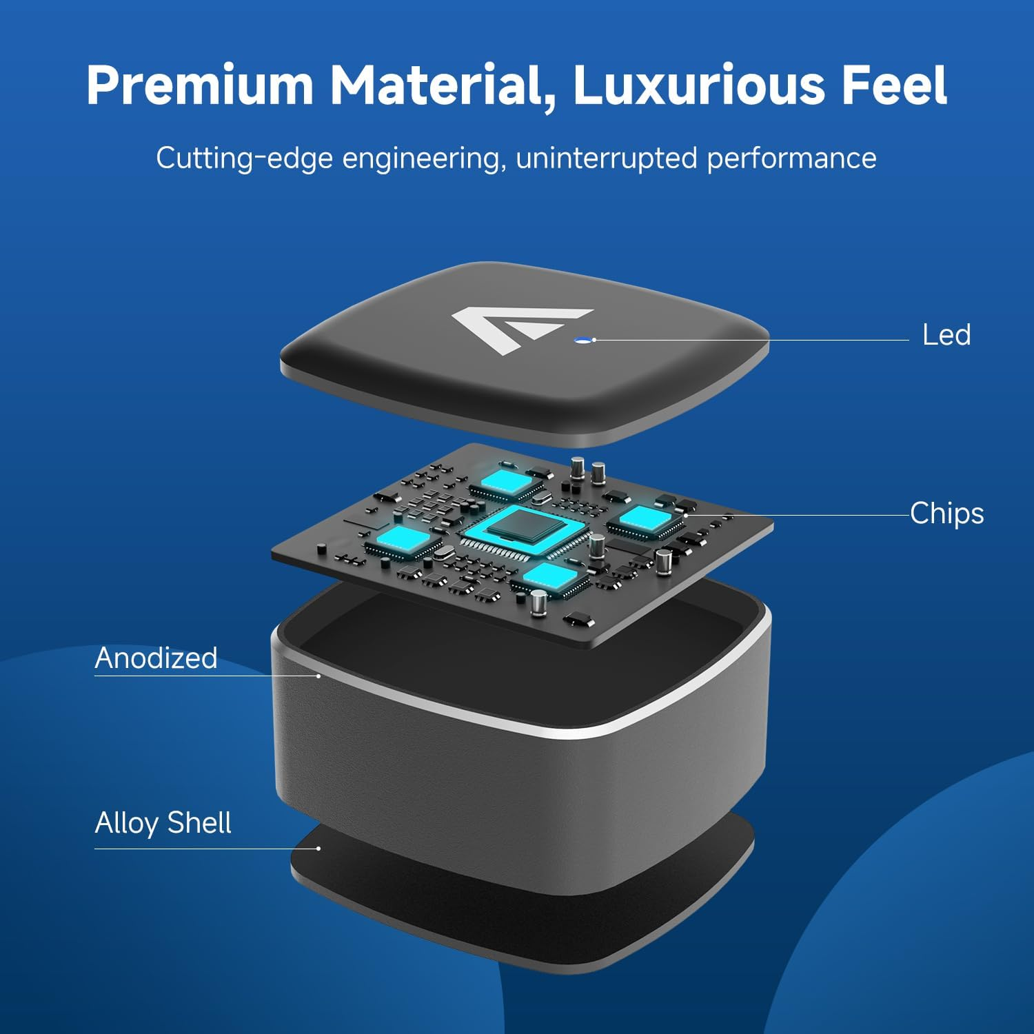 D7 USB C Wireless Carplay Android Auto Mini 2-In-1 Adapter, Alloy Shell, Compatible with 2016+ Factory-Installed Wired Carplay/Android Auto Cars, Plug & Play Car Play Dongle for Iphone & Androidphone image number 5