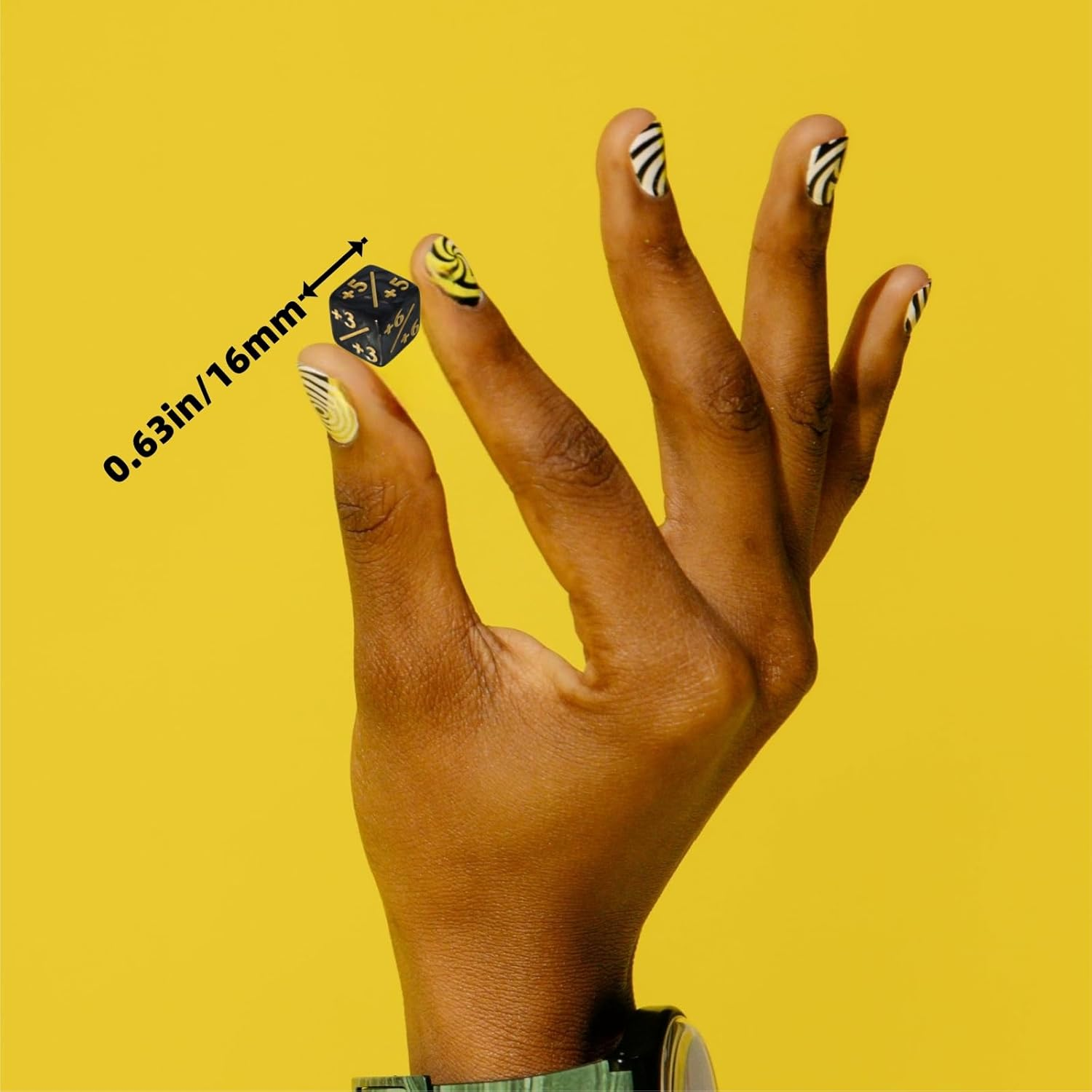 63 PCS MTG Counter Dice Set - Abilitykeyword Counters, -1/+1 Life, Shield Life Counter Dice, Creature Stat Buffs, Marble Colour D6 Cube Dice, for MTG, TCG, Card Games (Includes Black Bag) image number 1