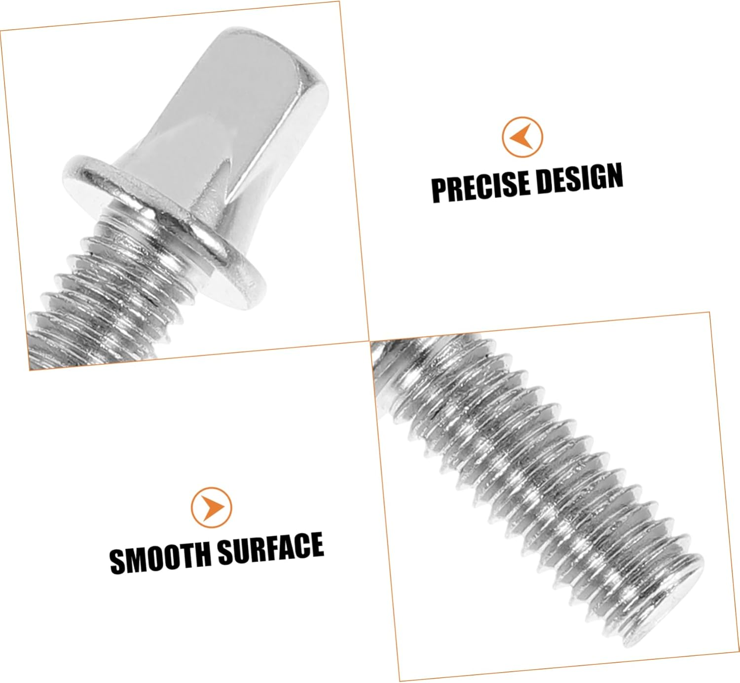 Alasum 10Pcs Drum Screw，Snare Drum Screws Drum Key Bolts Bass Drum Screw Snare Bolts for Drum Pedal Shaft image number 1
