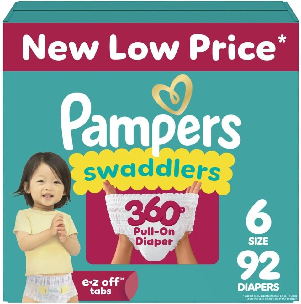 Pampers Swaddlers 360 Diapers Size 6 72 Count image number 5