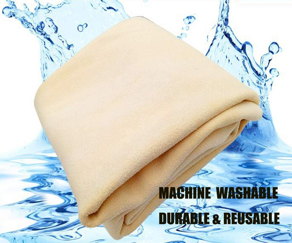 Car Nature Chamois Drying Towel 60X90Cm Natural Chamois Washing Cloth for Car Leather Super Absorbent Leather Cleaning Towel Wipes 6.5 Sq Ft image number 1