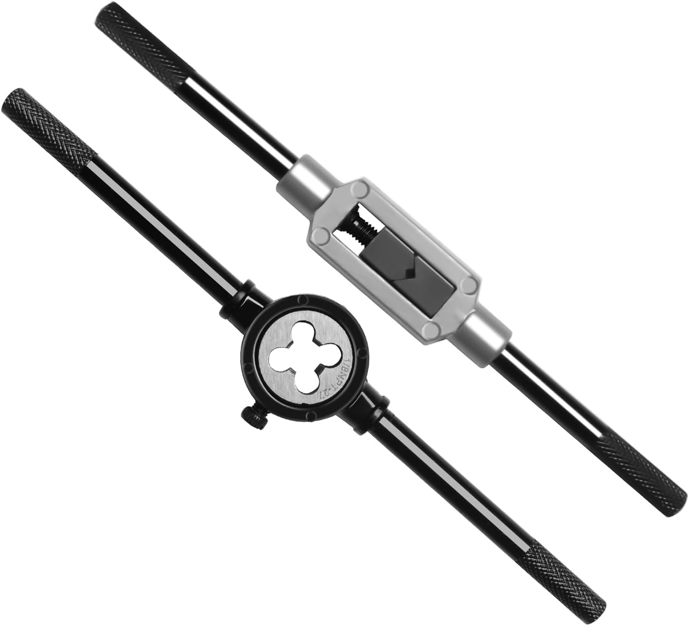 TOPEX 40 Pcs Metric Tap and Die Set Screw Thread Drill Kit Pitch Gauge M3-M12 image number 6