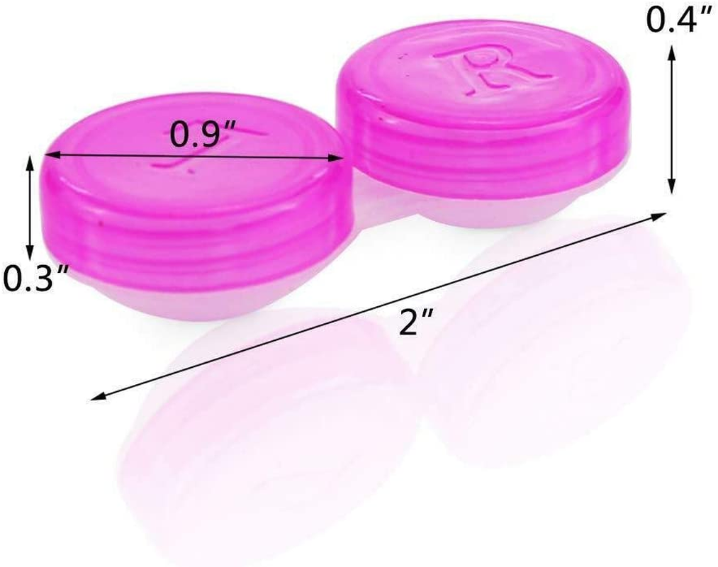 30 Pack Colorful Contact Lens Case - Bulk Eye Lense Cases, Holder Container Case image number 3