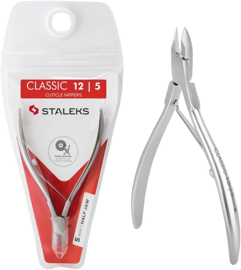 STALEKS PRO by Natury Nails Professional Cuticle Nippers, 5 Mm, Stainless Steel, Classic 12-5 image number 1