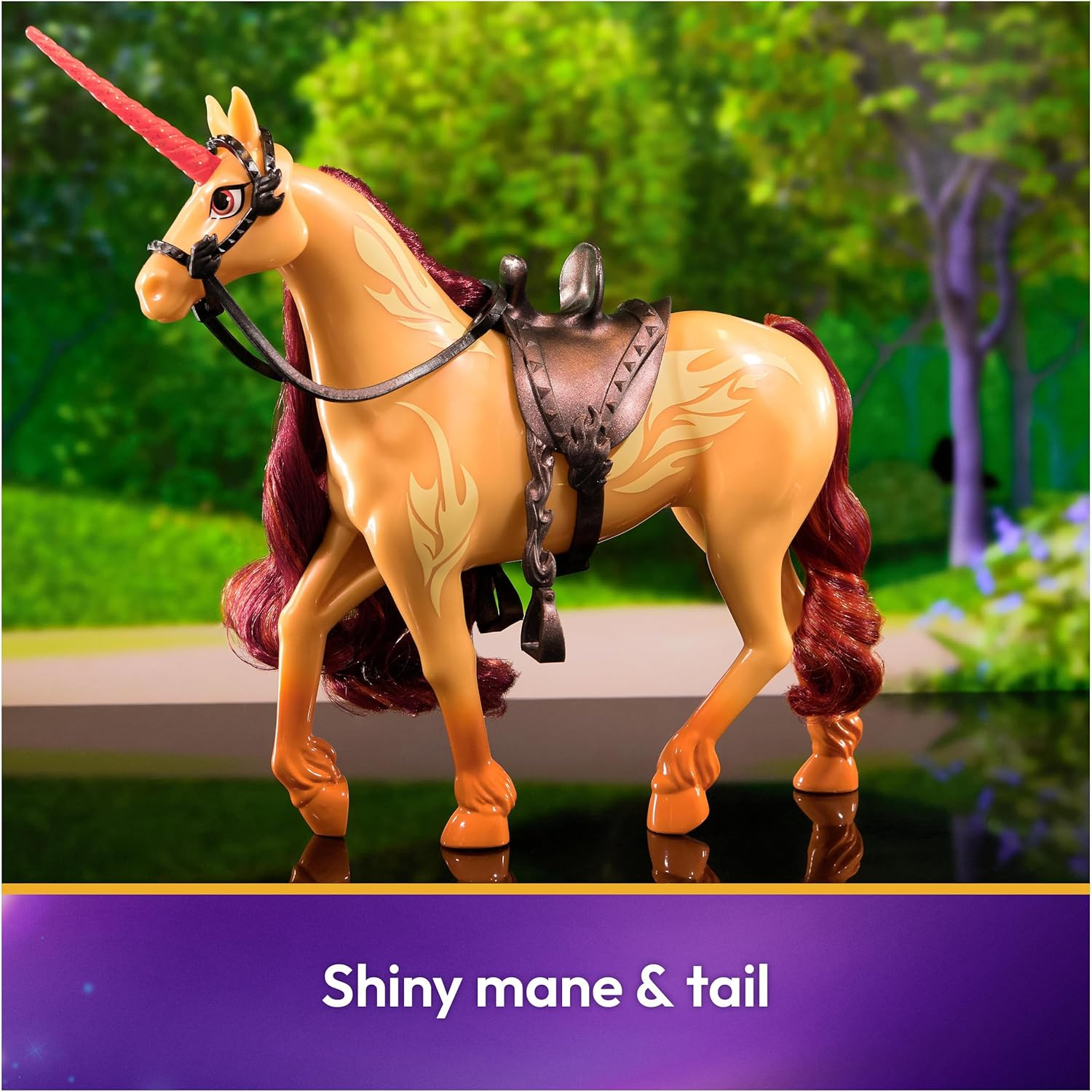 Unicorn Academy, Cinder with 2 Riding Accessories, 11&rdquo;, Compatible with Valentina, Dolls & Unicorn Toys for Girls Ages 4 and Up image number 1