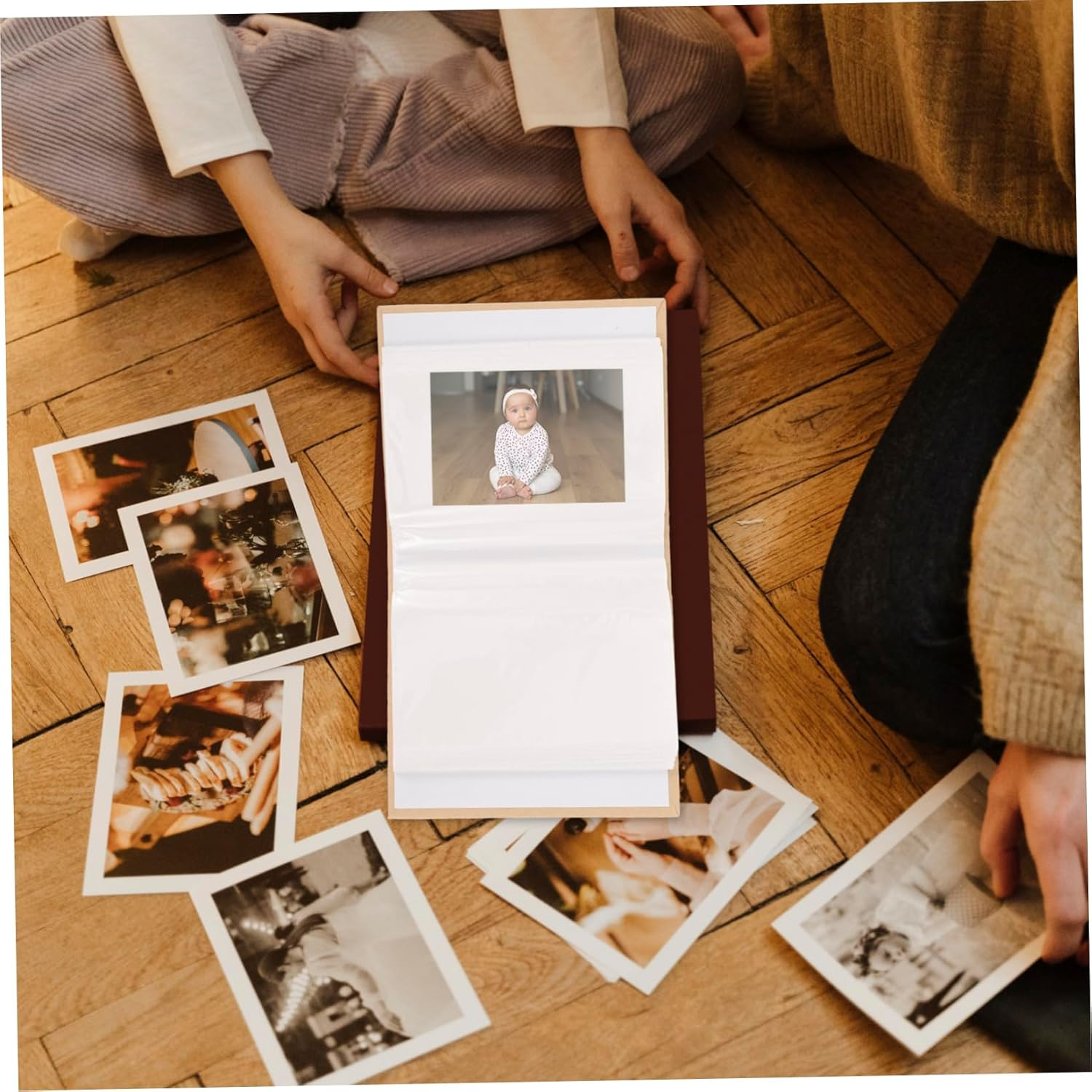 VICASKY Cute Photo Album Keepsake Picture Album for Newborn Memories Design Durable Material for Girl Celebrations Milestone Moments