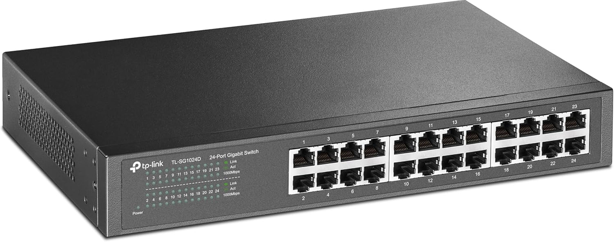 Tp-Link TL-SG1016D Poe Switch 16 Port Gigabit, 10/100/1000 Mbps, Plug & Play Network Switch,&lrm;&lrm; 802.1P/Dscp Qos, Loop Prevention Isolation Mode, Desktop/Rack Mount, Metal Case IEEE 802.3X image number 4