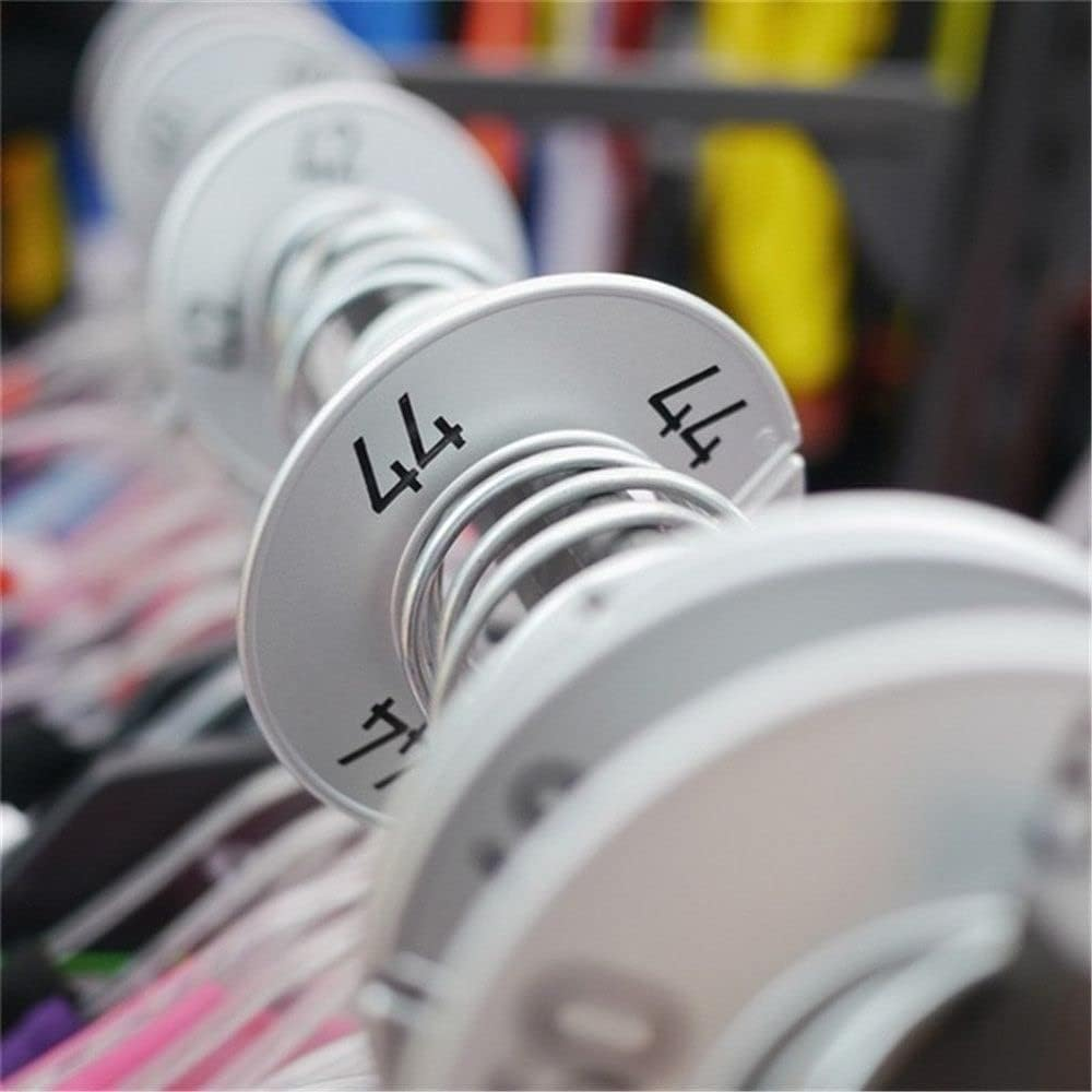 30 Pack round White Closet Dividers with 1 Bonus Marker Writable and Reusable for Sorting Clothing Size Outer 3.5Inch, Inner 1.38Inch in Diameter image number 5