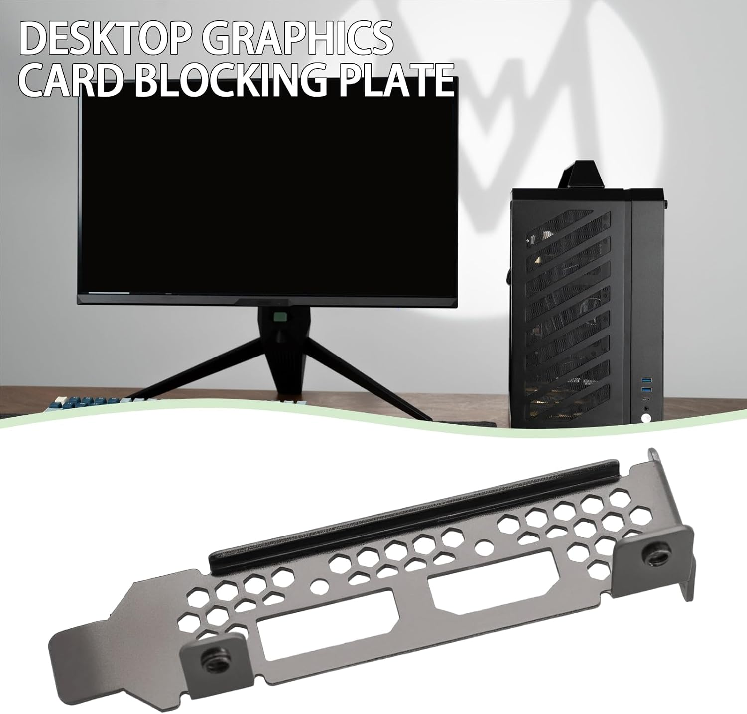 YINETTECH DP+HDM Low Profile Graphics Card Bracket Compatible with Sapphire AMD HP Radeon RX 6400 image number 5