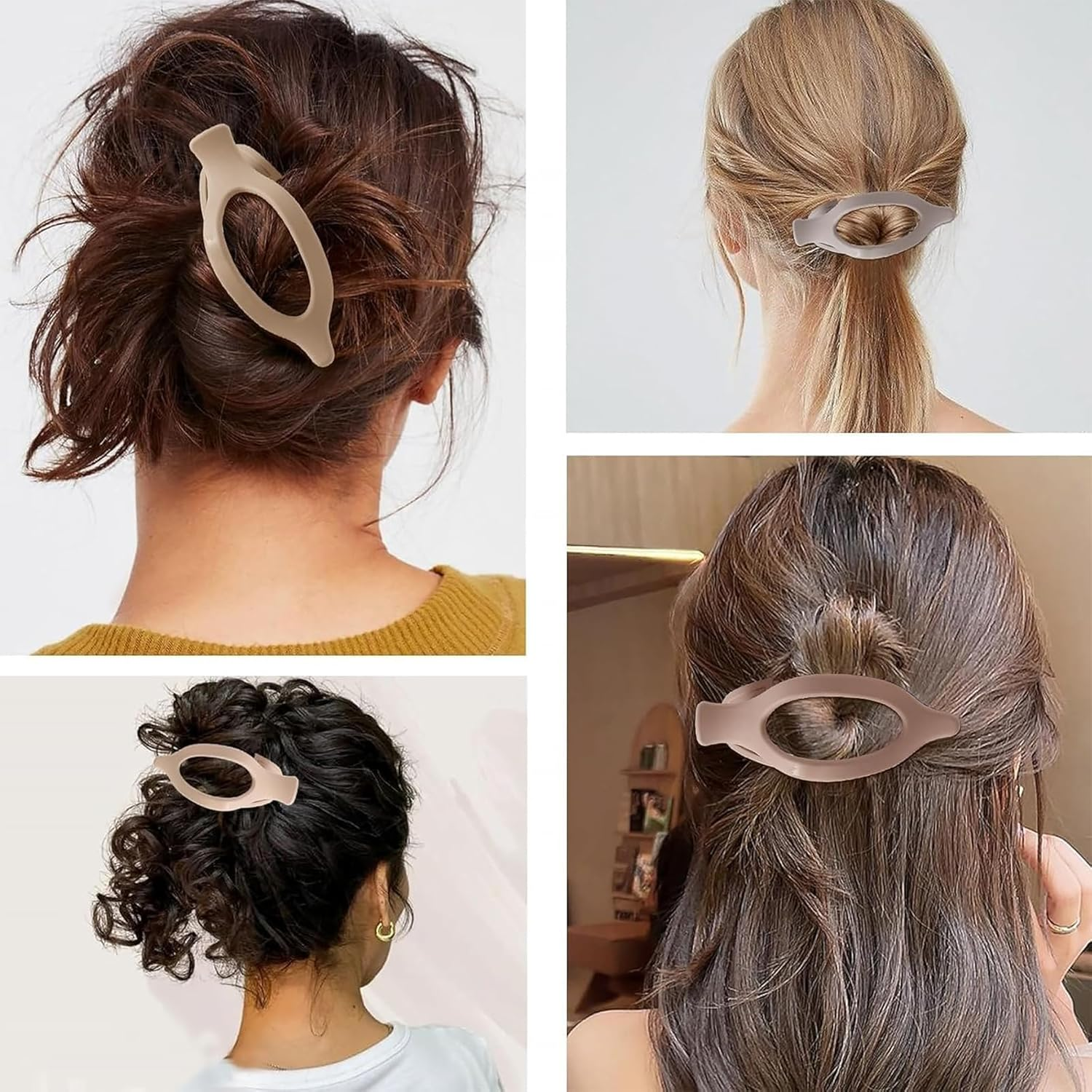 Pack of 6 Flat Hair Clips, Hair Clip, Claw Clip, Strong Hold Side Hair Clips with Flat Hair Clips and Duck Clips, Ideal for Any Occasion, Office, School, Home, Holiday, Trips image number 6