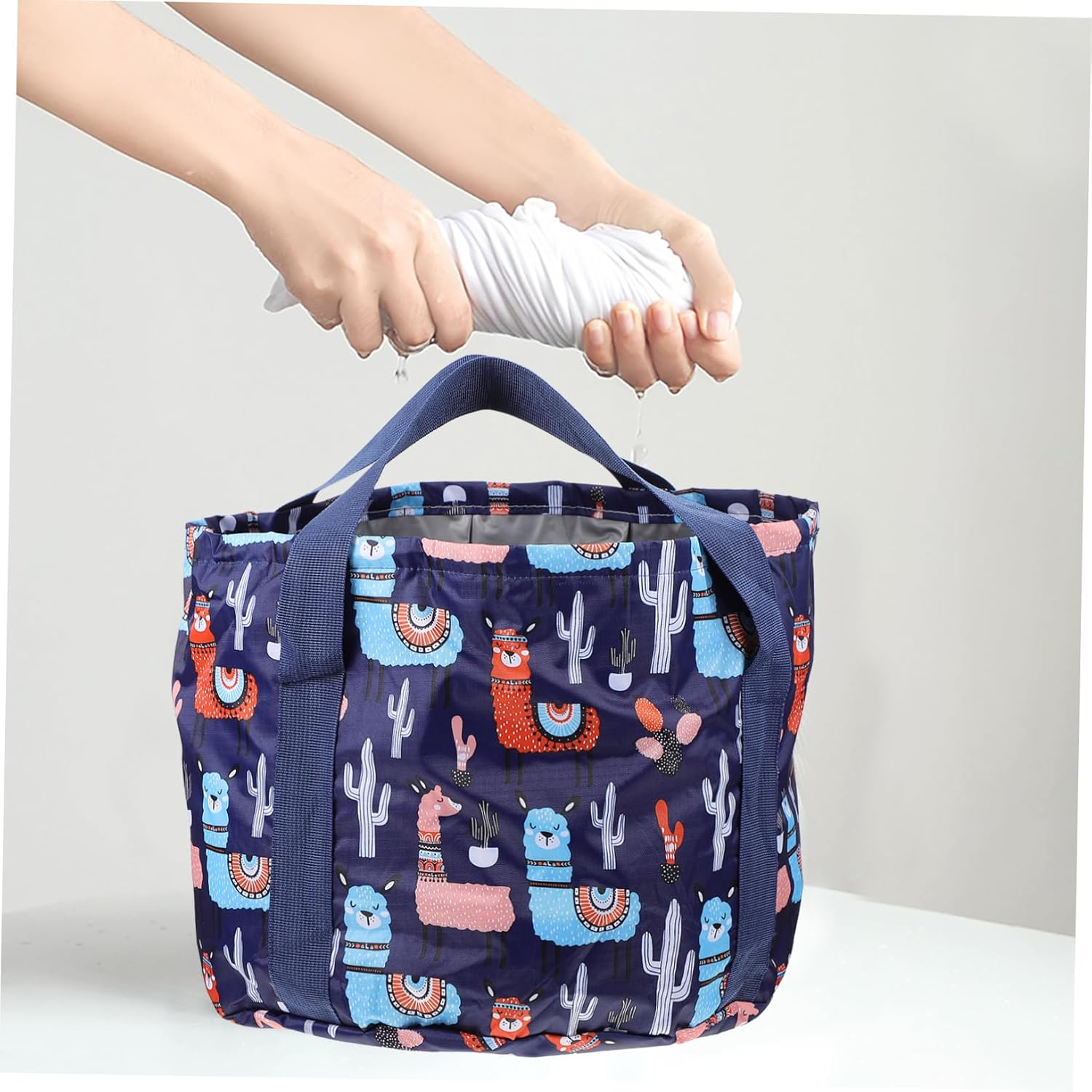 Cabilock Outdoor Folding Travel Foot Basin Collapsible Wash Basin Portable Foot Tub Dark