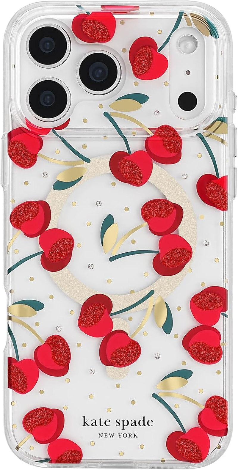 Kate Spade New York Iphone 17 Pro Case - Compatible with Magsafe - Designer Phone Case - Icon Dusk Rose