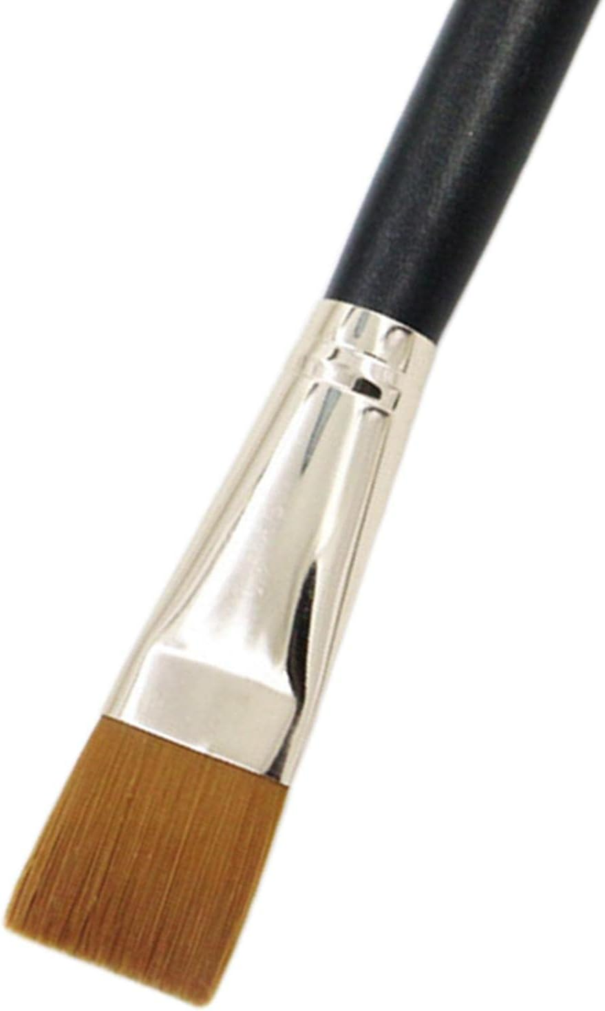 #N/A Square Foundation Brush Cosmetics Synthetic Bristles Smooth Contour Brush Flat Makeup Brush for Facial Mask Emulsion Liquid Cream image number 5