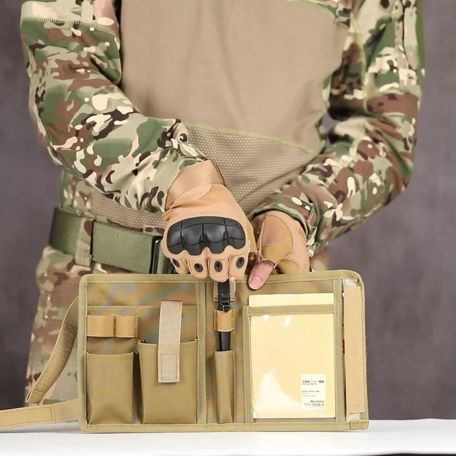 Map Case,Tactical Notebook,Waterproof Map Case for Hiking, Tactical, Outdoor Activities, CP, Tactical Outdoor Activities (Map Case) image number 2