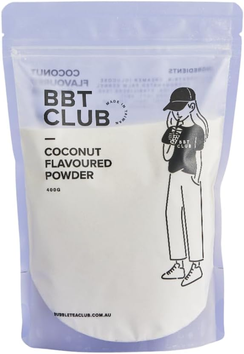 Coconut Flavoured Bubble Tea Powder 400G - Craft Authentic Coconut Boba Drinks for a Tropical Delight